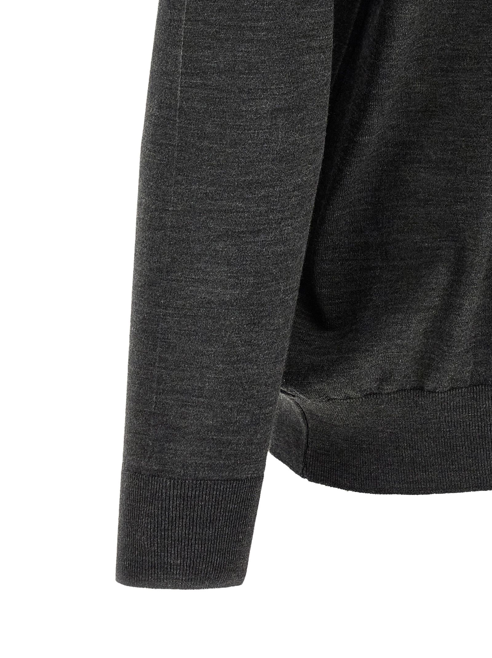 Kiton Gray Wool Polo Men's Shirt - Kiton - Modalova