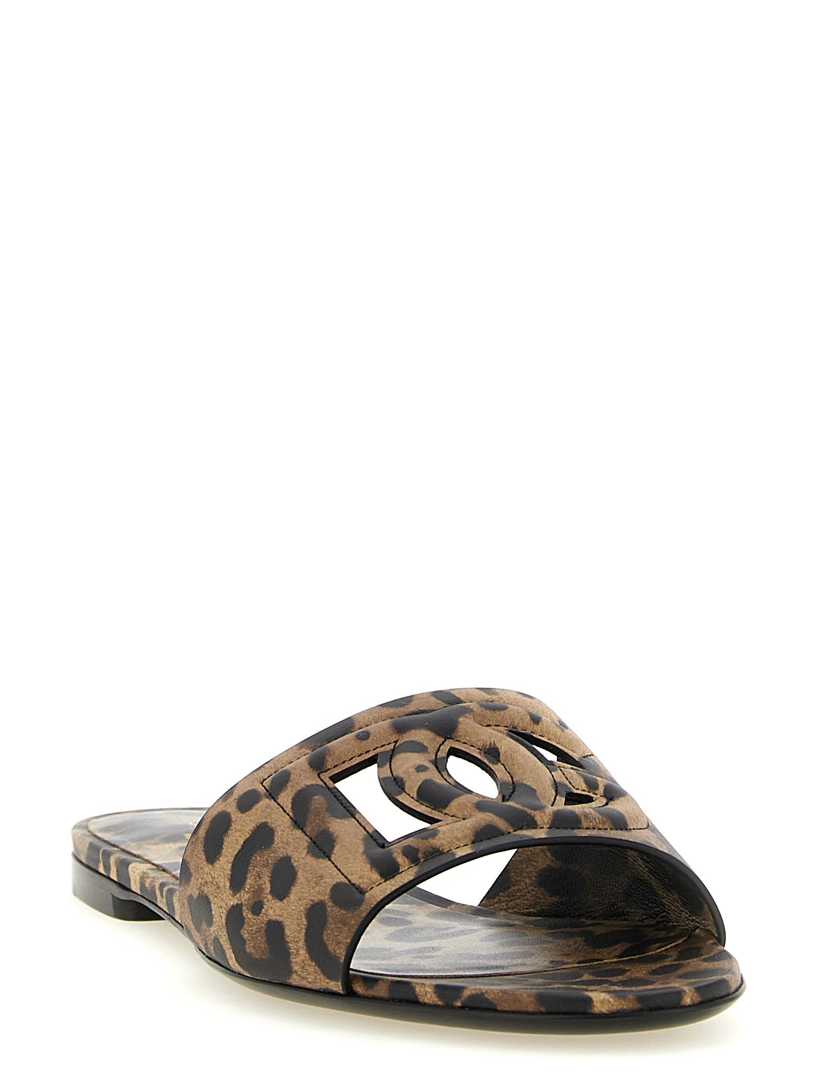 Calfskin Women's Slides - Dolce & Gabbana - Modalova