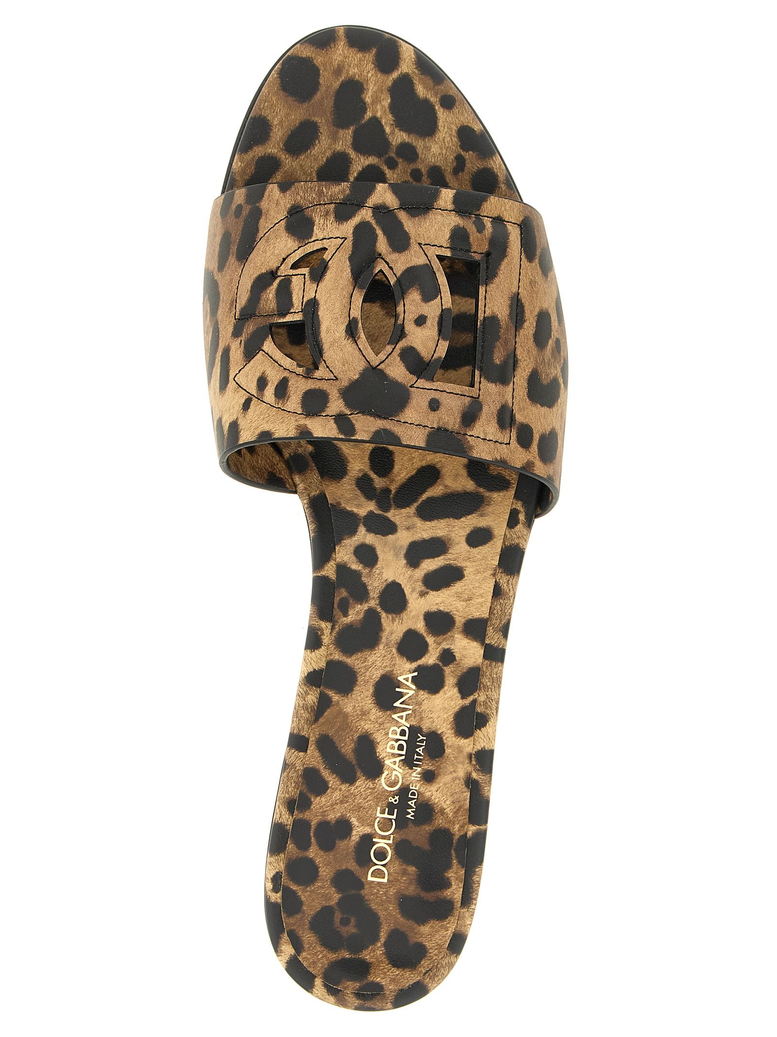 Calfskin Women's Slides - Dolce & Gabbana - Modalova