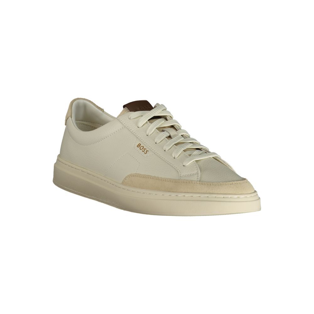 Bianco Pelle Uomo Men's Sneaker - Hugo Boss - Modalova