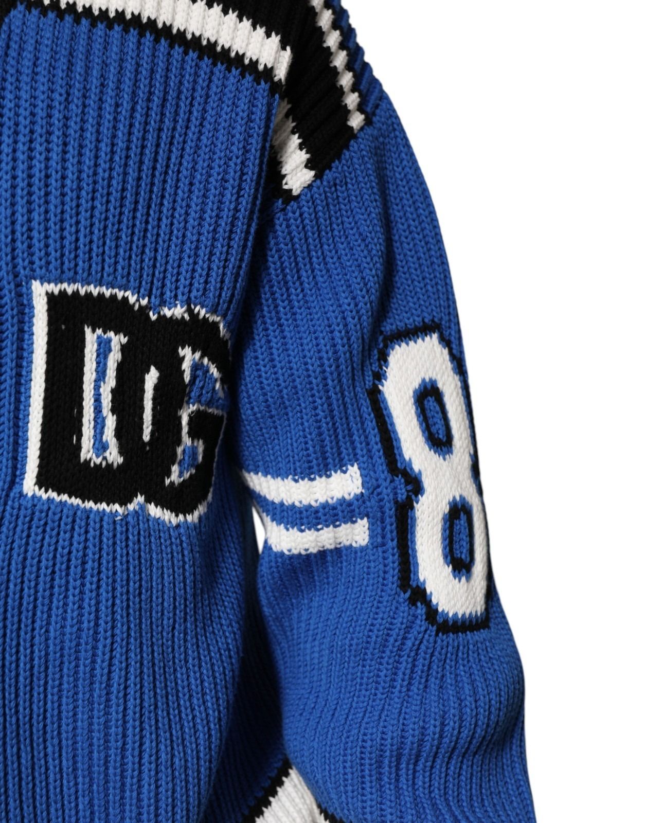 Cotton Logo Patch Ribbed Knit Cardigan Men's Sweater - Dolce & Gabbana - Modalova
