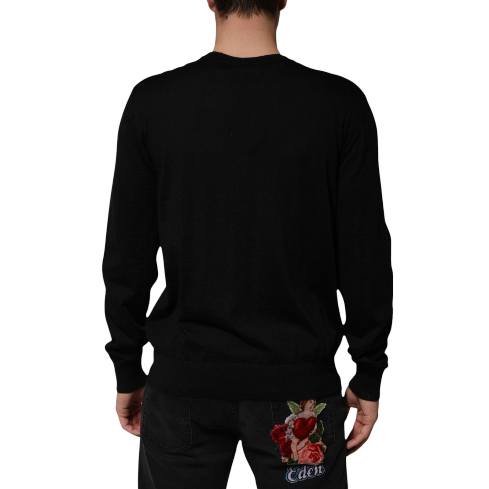 Cashmere Cherub Print Baroque Men's Sweater - Dolce & Gabbana - Modalova