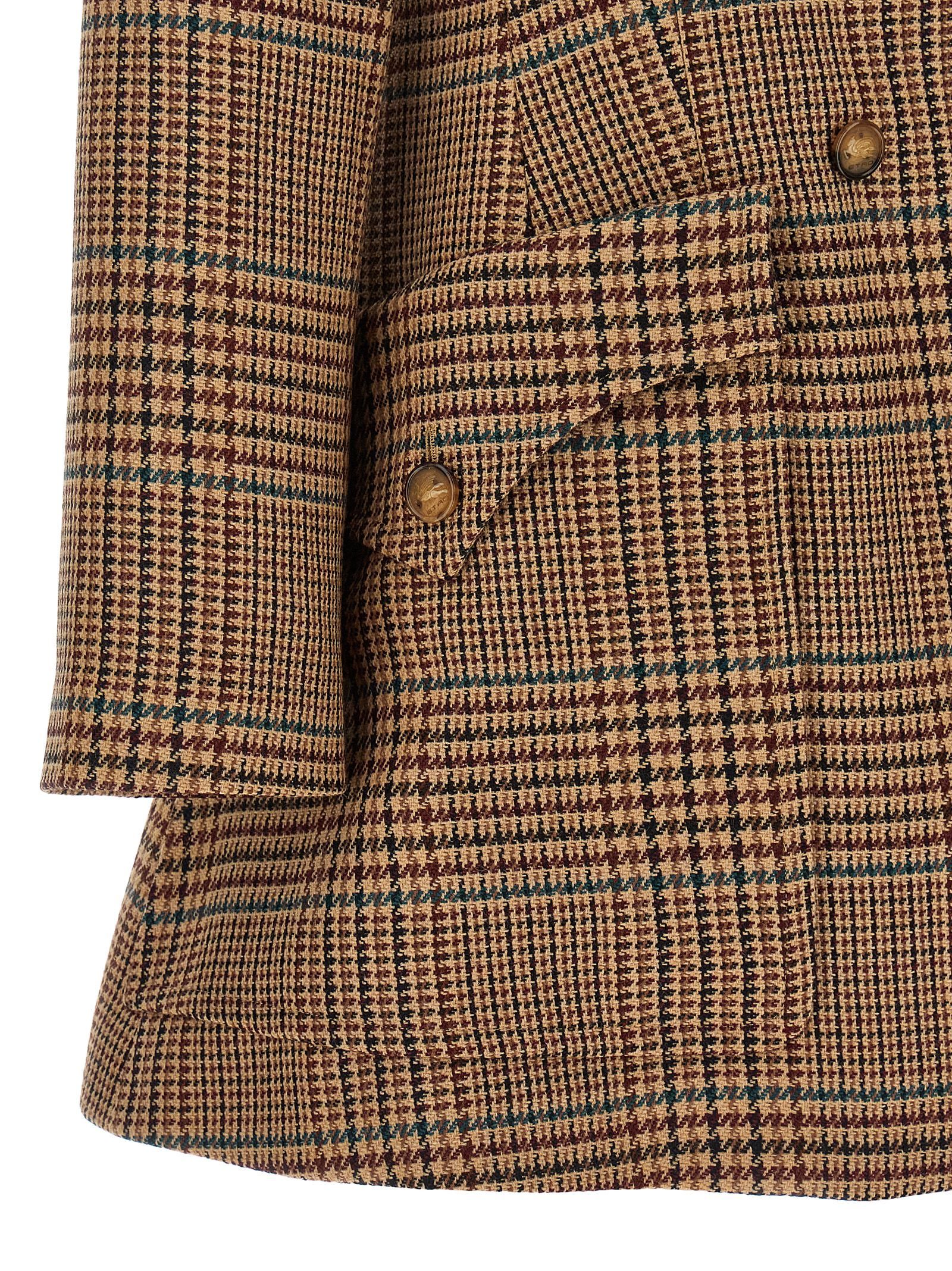 Etro Brown Wool Women's Coat - Etro - Modalova