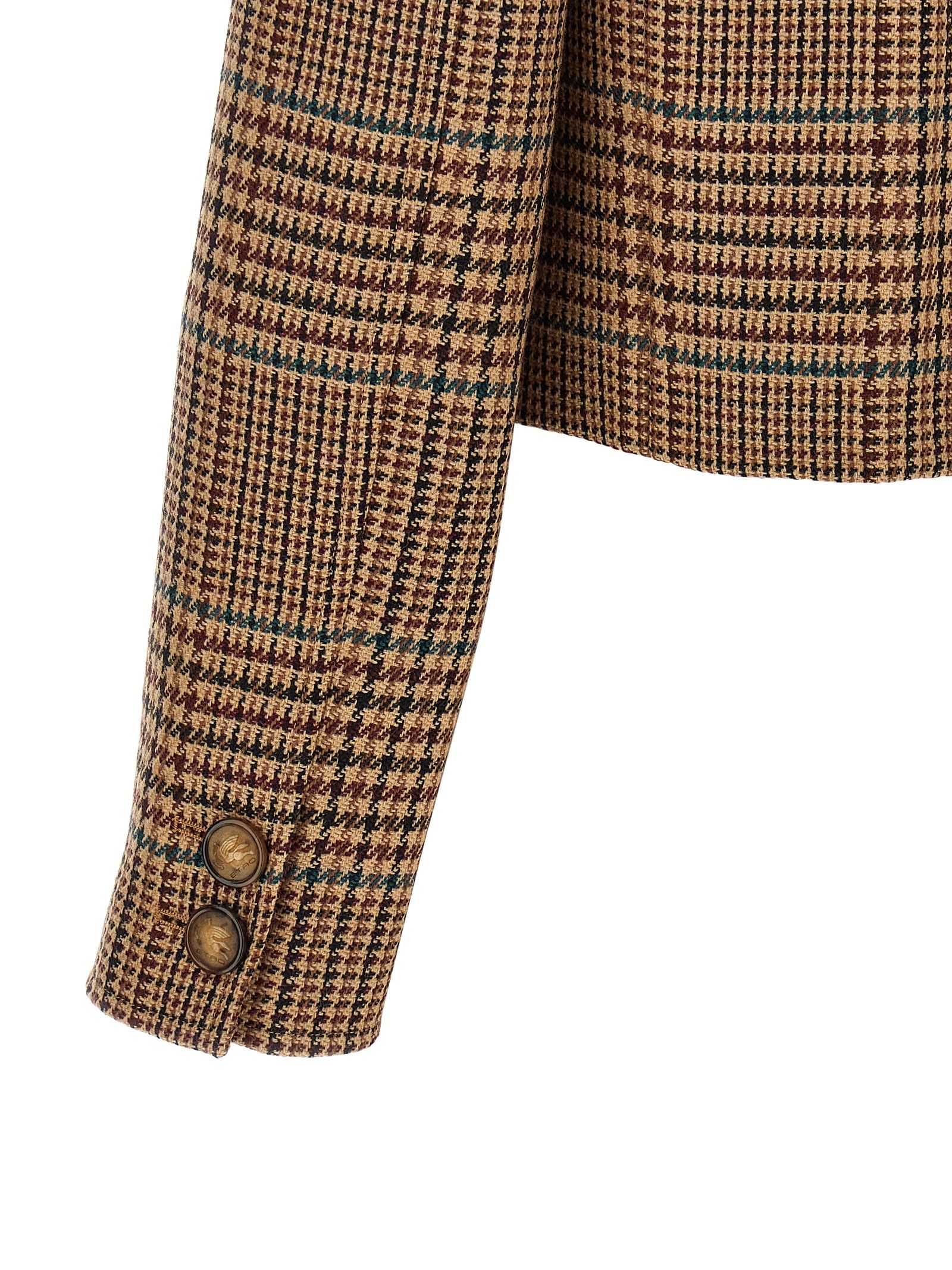 Etro Brown Wool Women's Blazer - Etro - Modalova