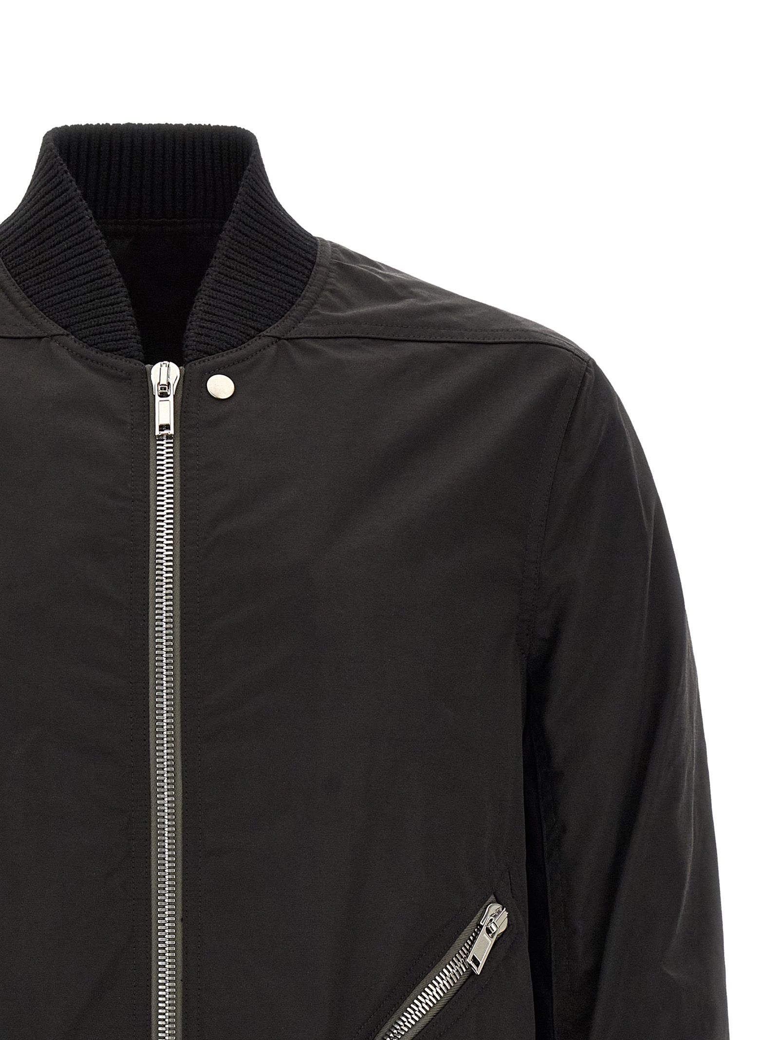 Rick Owens Black Nylon Men's Bomber - Rick Owens - Modalova
