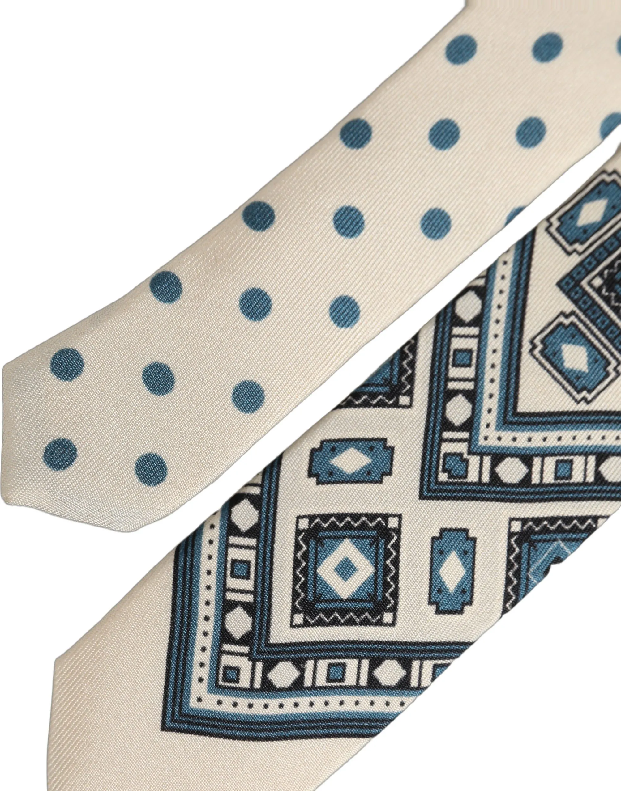 Men Blue Geometric Adjustable Men'sd NeckMen's Men's Tie - Dolce & Gabbana - Modalova