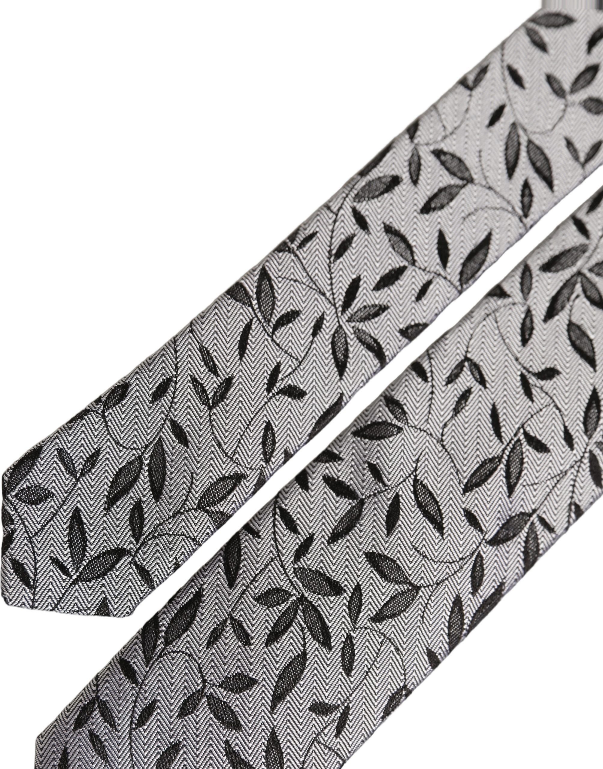 Men Leaf Pattern Silk Adjustable Men'sd NeckMen's Men's Tie - Dolce & Gabbana - Modalova