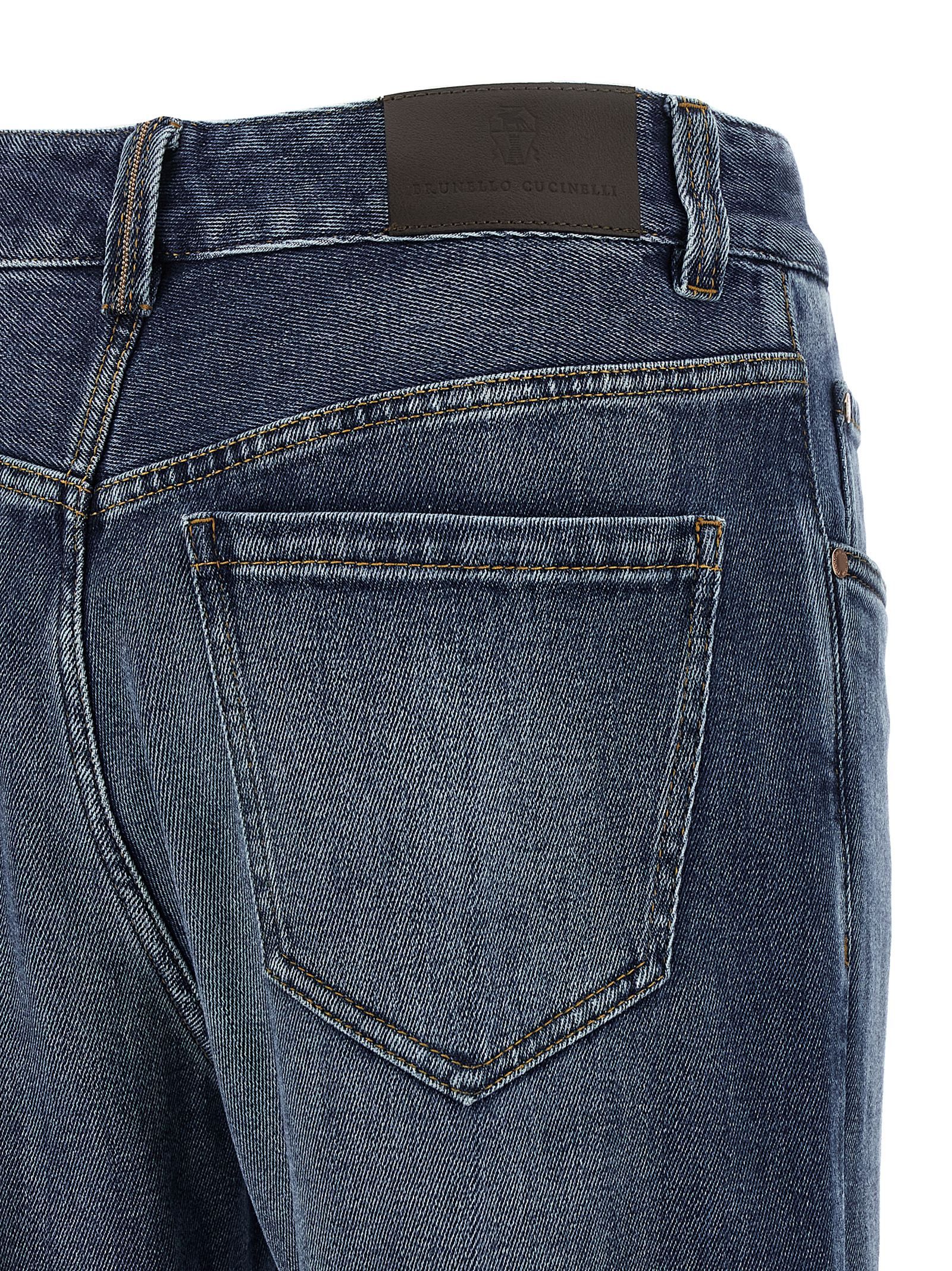 Cotton Relaxed Fit Women's Jeans - Brunello Cucinelli - Modalova