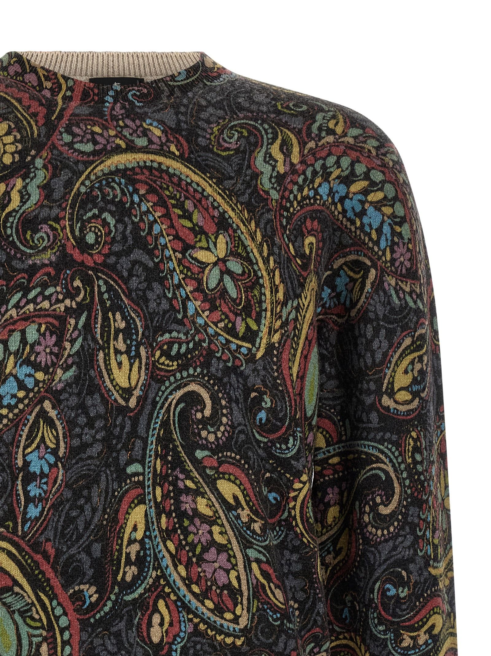 Etro Multicolor Wool Men's Cardigan - Etro - Modalova
