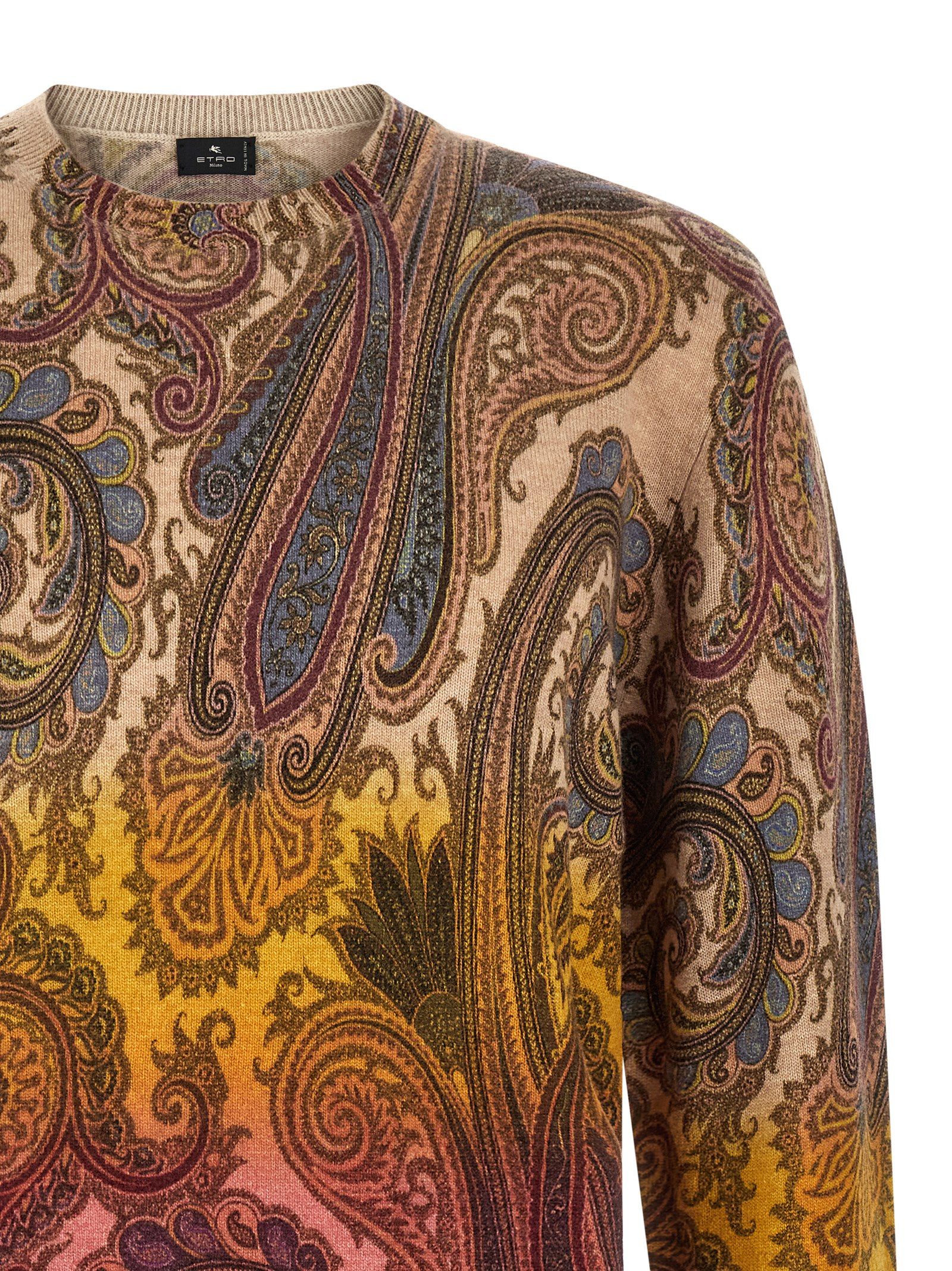 Etro Multicolor Wool Men's Cardigan - Etro - Modalova