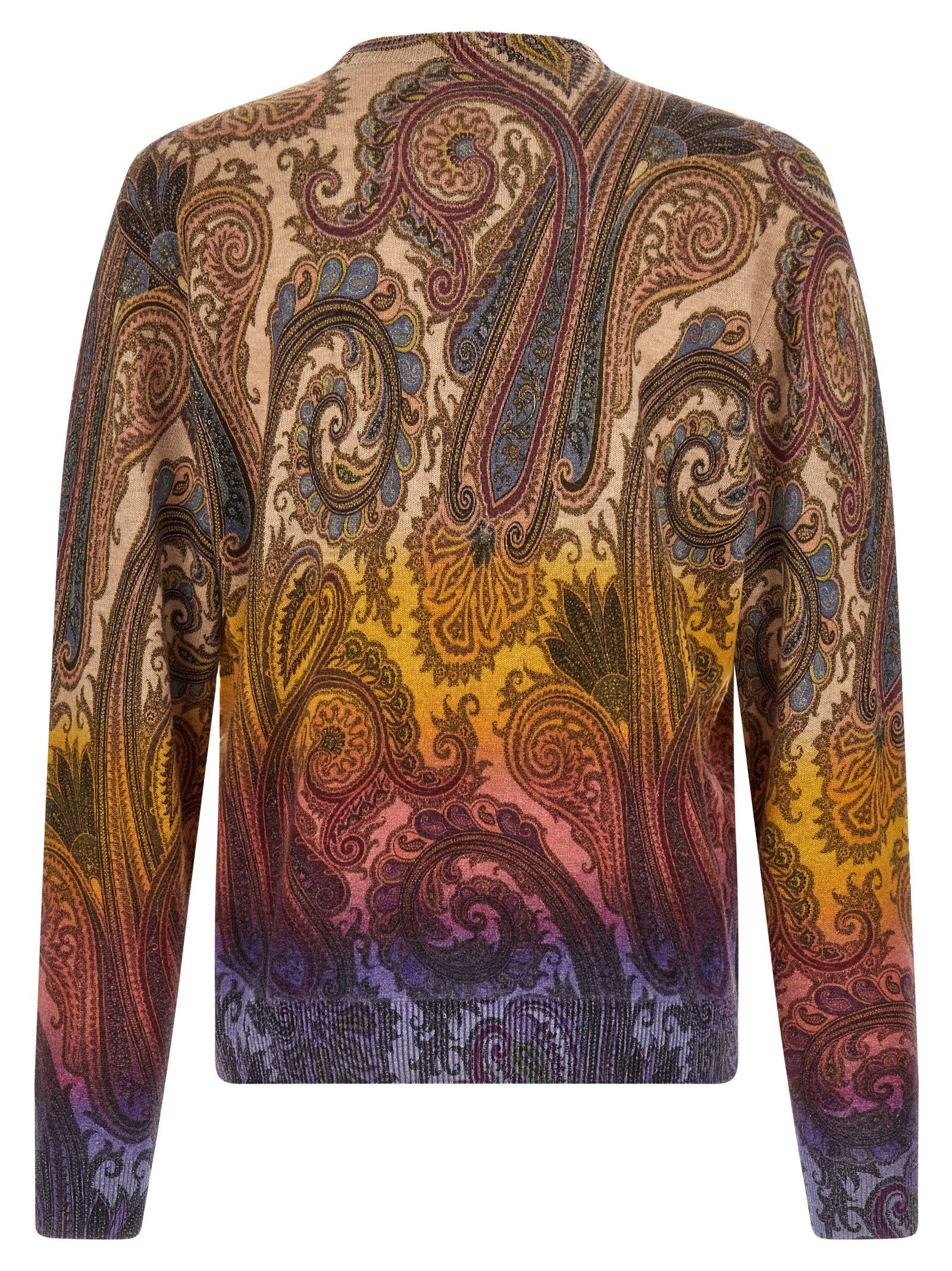 Etro Multicolor Wool Men's Cardigan - Etro - Modalova