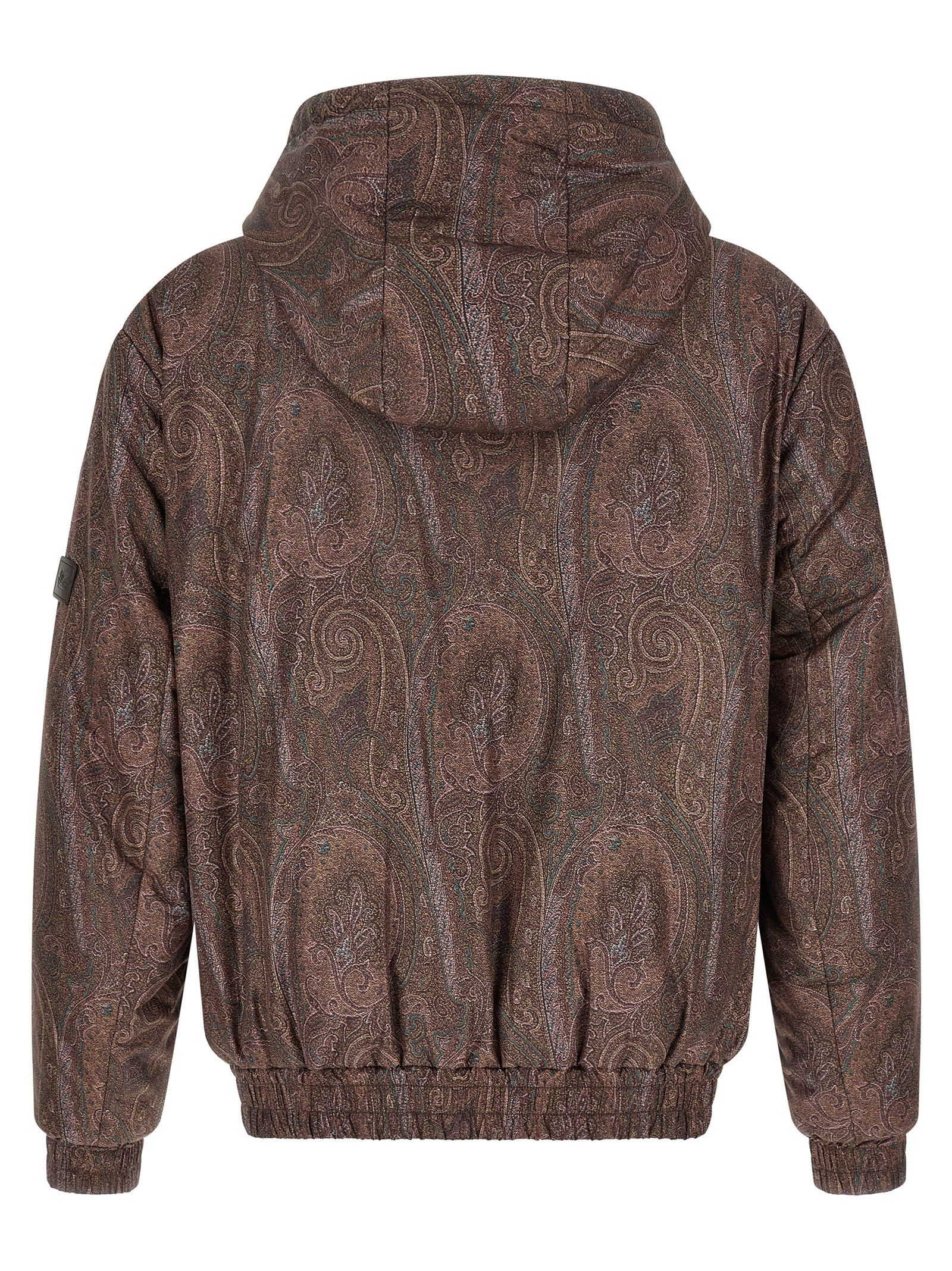 Etro Brown Polyester Men's Bomber - Etro - Modalova
