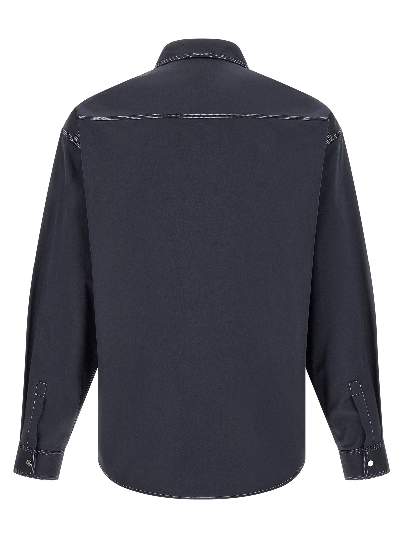 Fendi Blue Cotton Men's Blouse - Fendi - Modalova