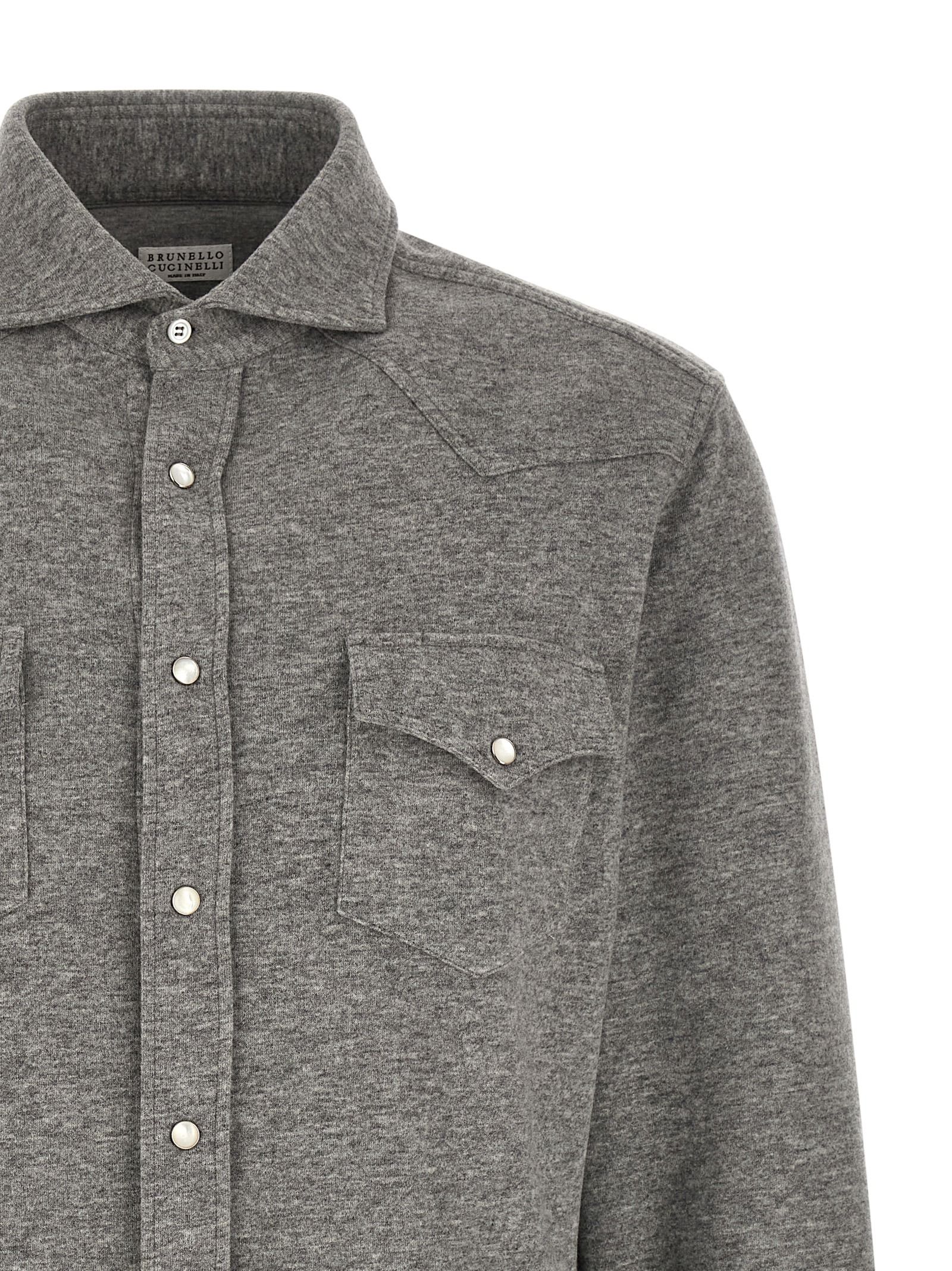 Cashmere Men's Blouse - Brunello Cucinelli - Modalova