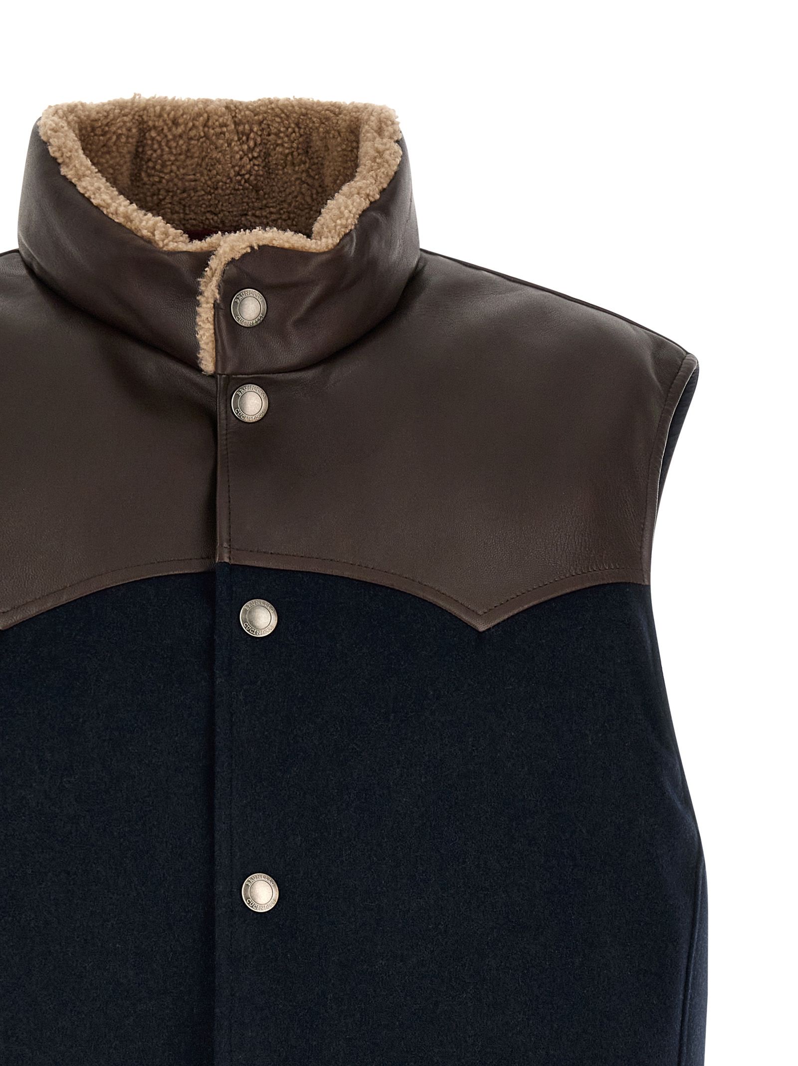 Wool Sleeveless Men's Jacket - Brunello Cucinelli - Modalova