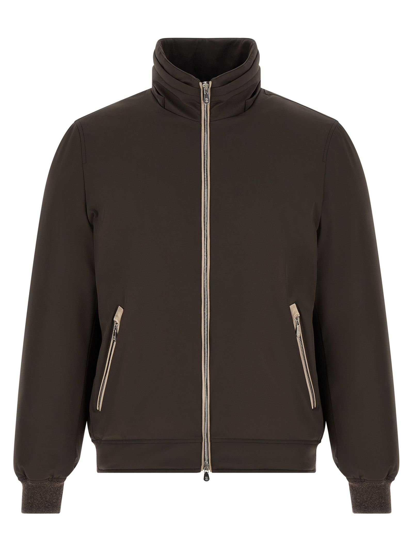 Polyamide Full-Length Men's Jacket - Brunello Cucinelli - Modalova