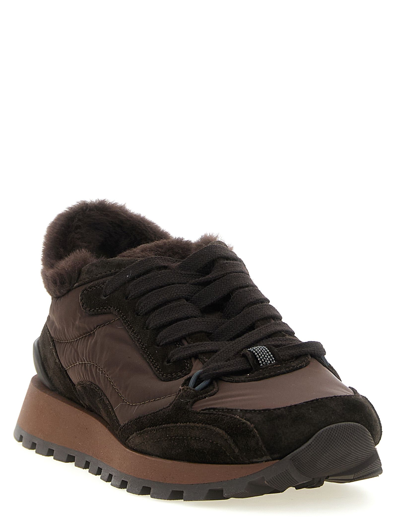 Calfskin Athletic Women's Sneakers - Brunello Cucinelli - Modalova