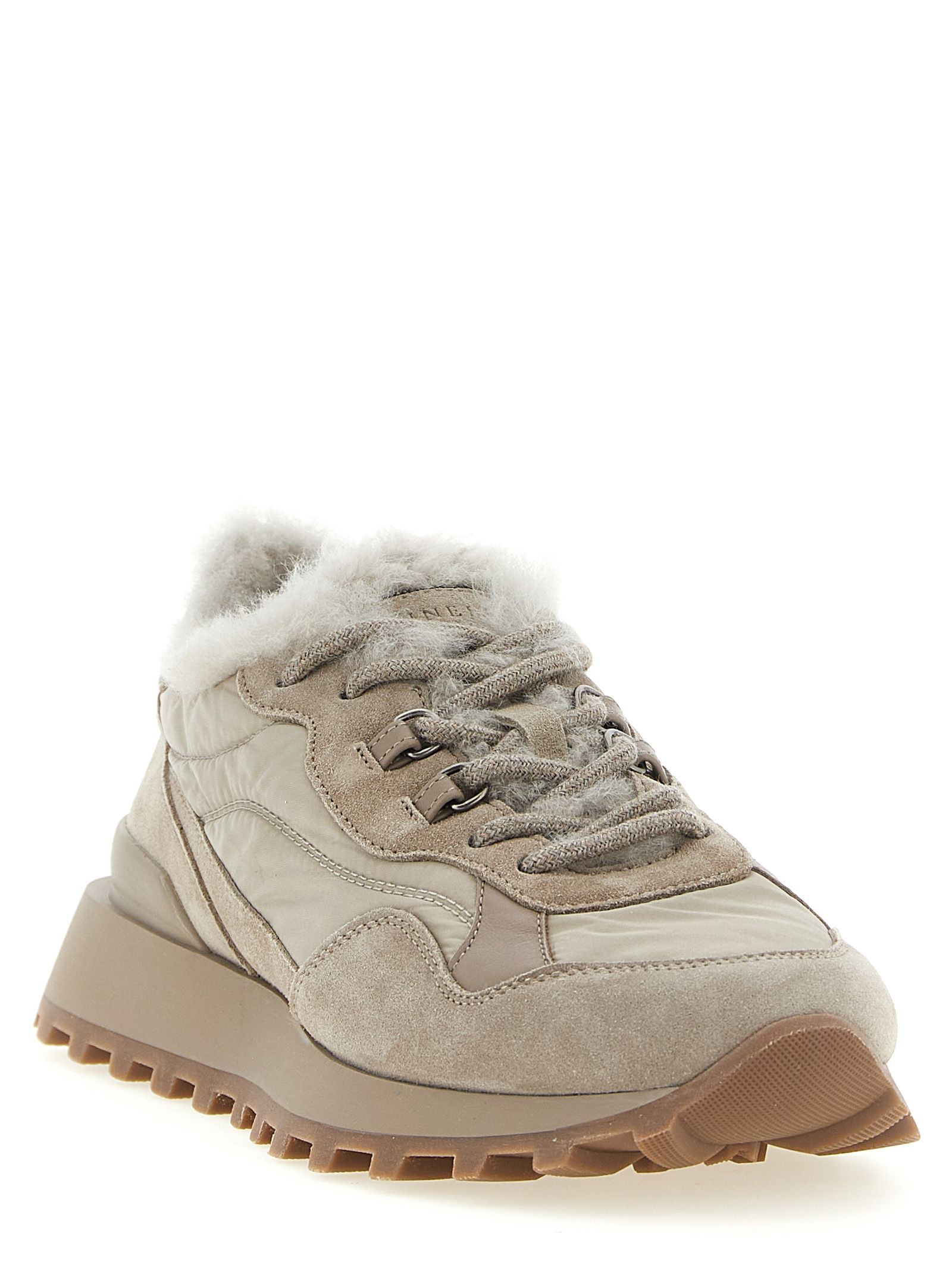 Calfskin Athletic Women's Sneakers - Brunello Cucinelli - Modalova