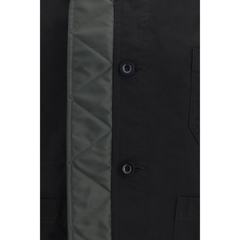 Sacai Black Nylon Men's Bomber - Sacai - Modalova