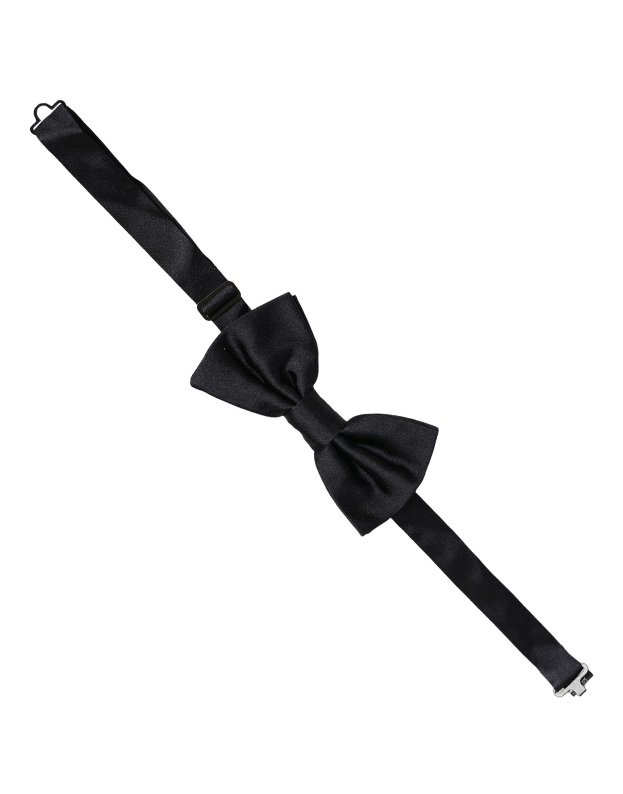 Men Dark Blue 100% Silk Adjustable Neck Papillon Bow Men's Tie - Dolce & Gabbana - Modalova