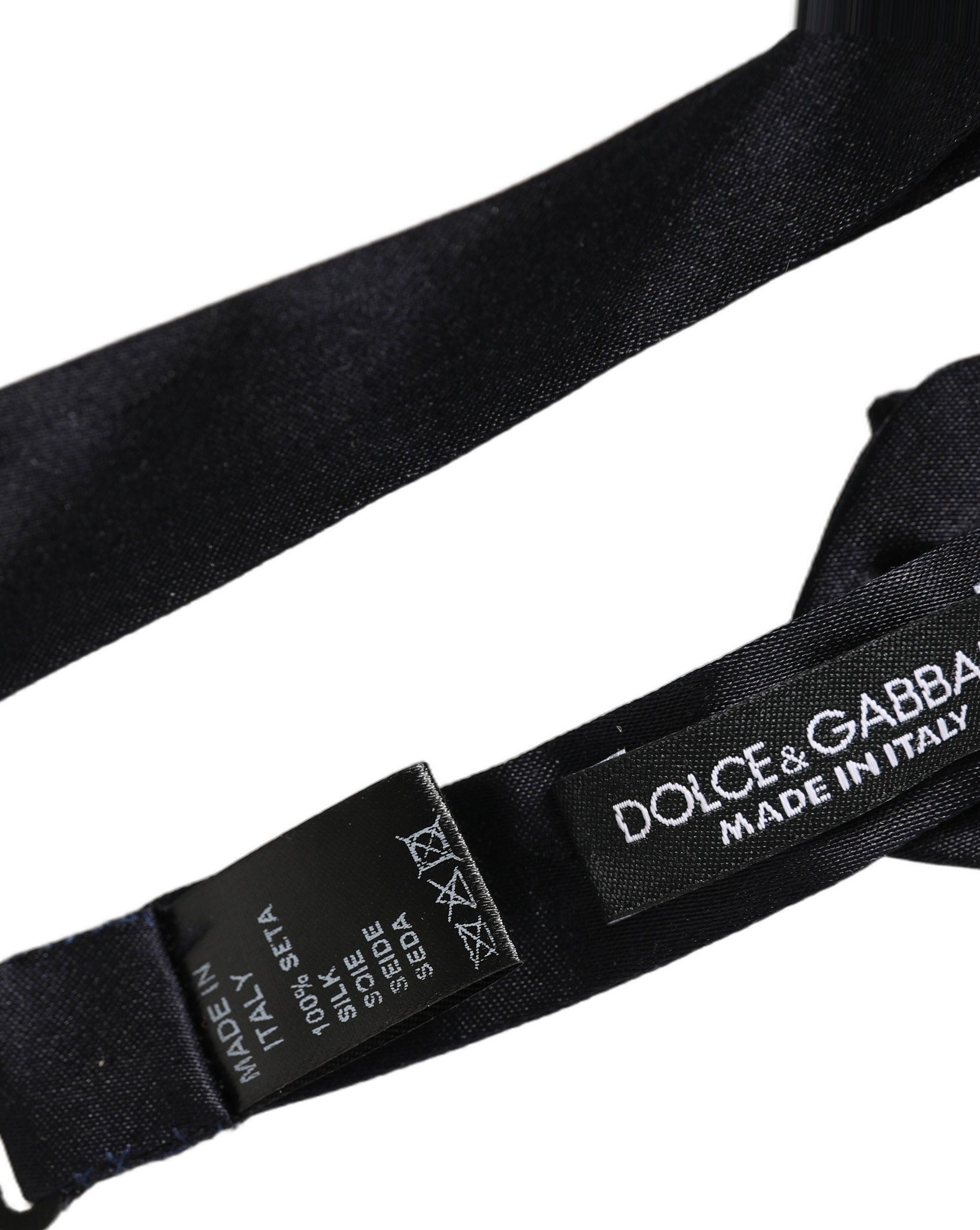 Men 100% Silk Adjustable Neck Papillon Bow Men's Tie - Dolce & Gabbana - Modalova