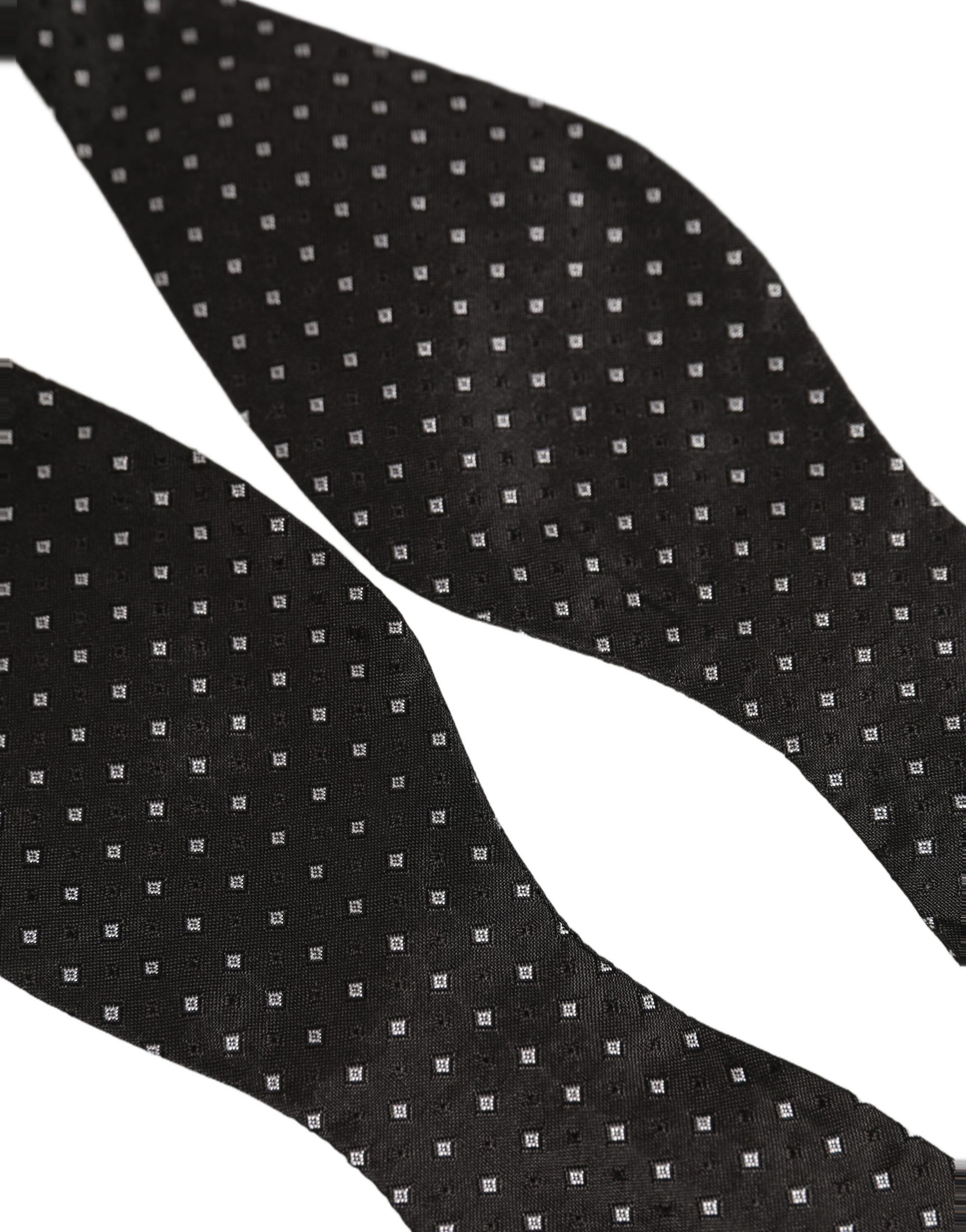 White Polka Dot Adjustable Neck Papillon Bow Men's Tie - Dolce & Gabbana - Modalova