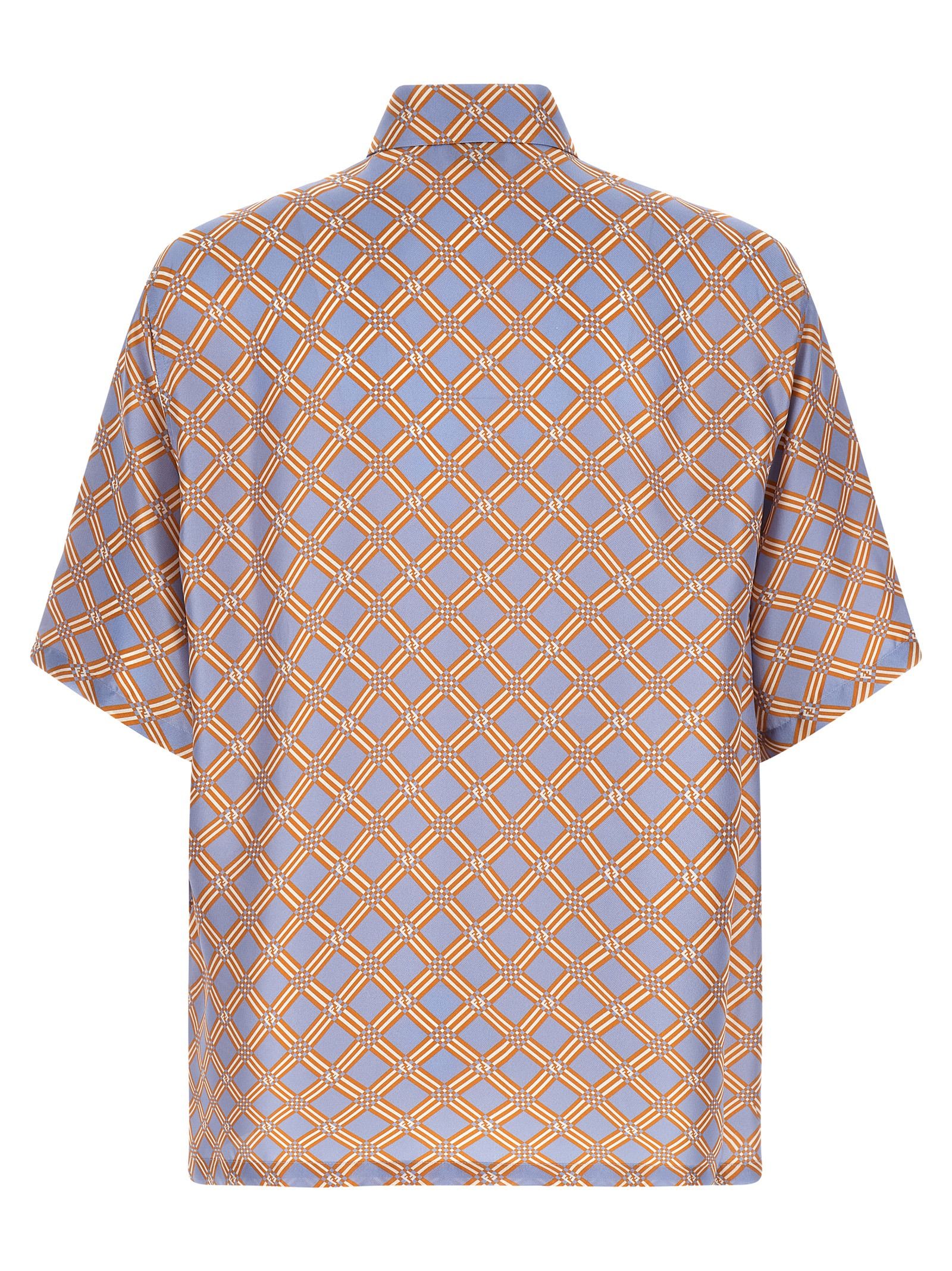 Fendi Multicolor Silk Men's Blouse - Fendi - Modalova