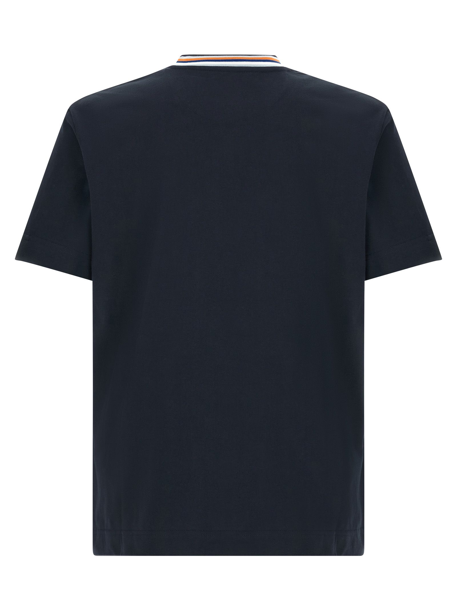 Fendi Blue Cotton Men's T-Shirt - Fendi - Modalova