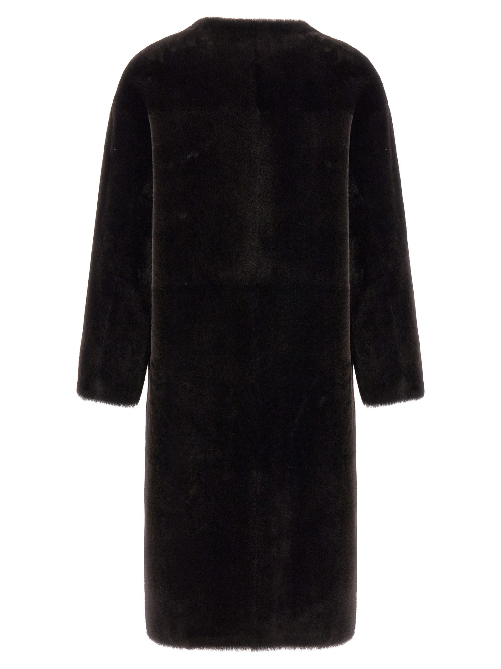BLANCHA Brown Lamb Fur Women's Coat - BLANCHA - Modalova