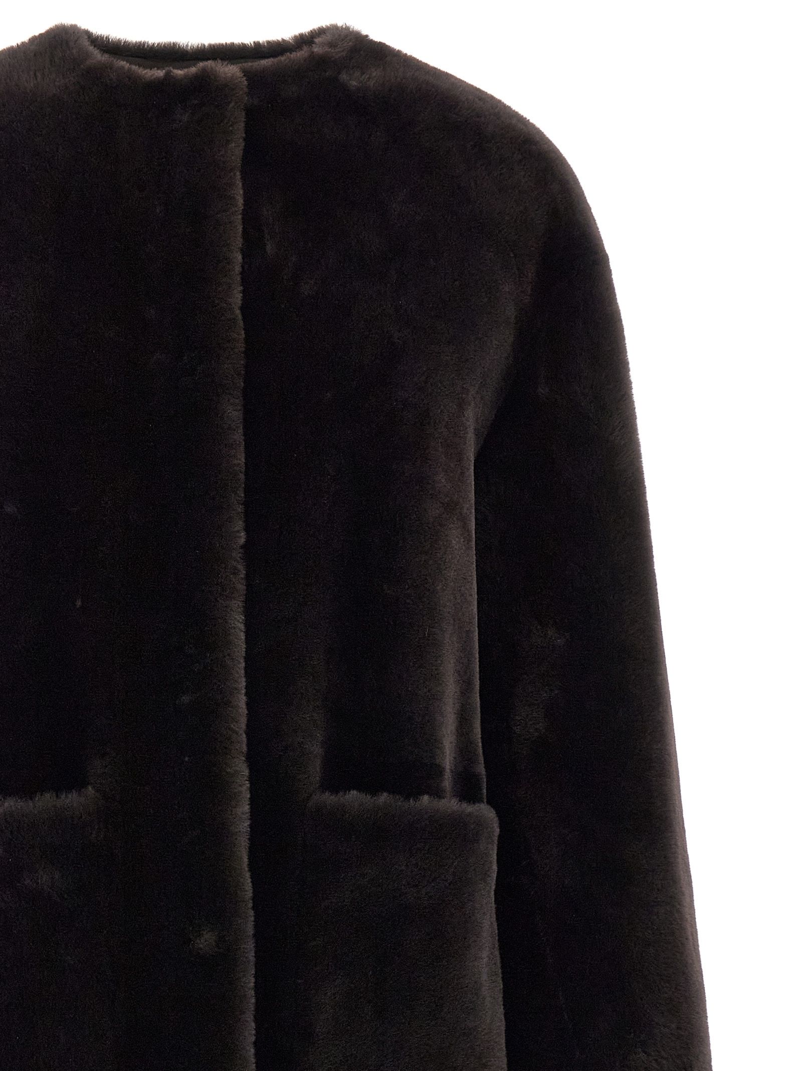 BLANCHA Brown Lamb Fur Women's Coat - BLANCHA - Modalova