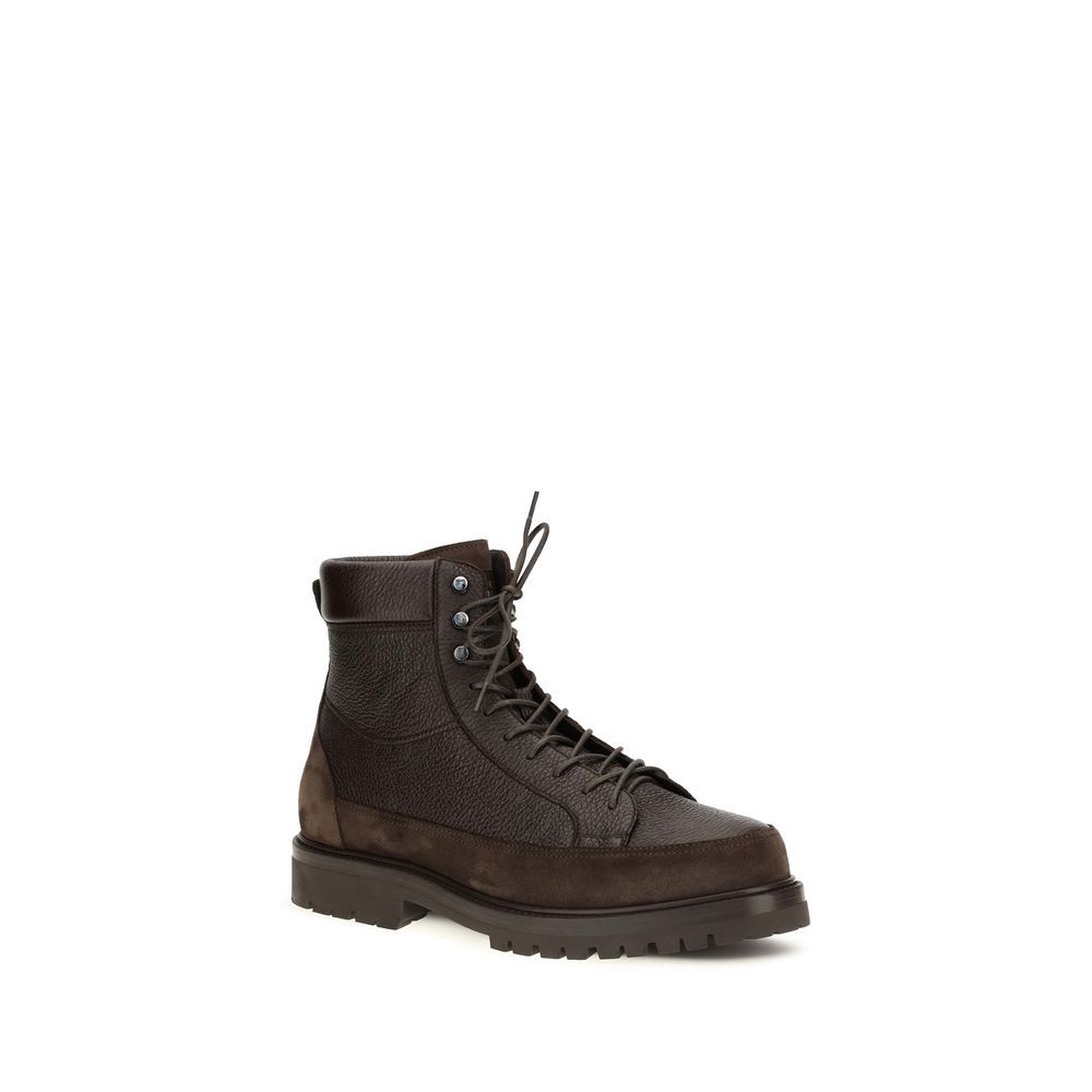 Deer Lace-Up Men's Boots - Brunello Cucinelli - Modalova