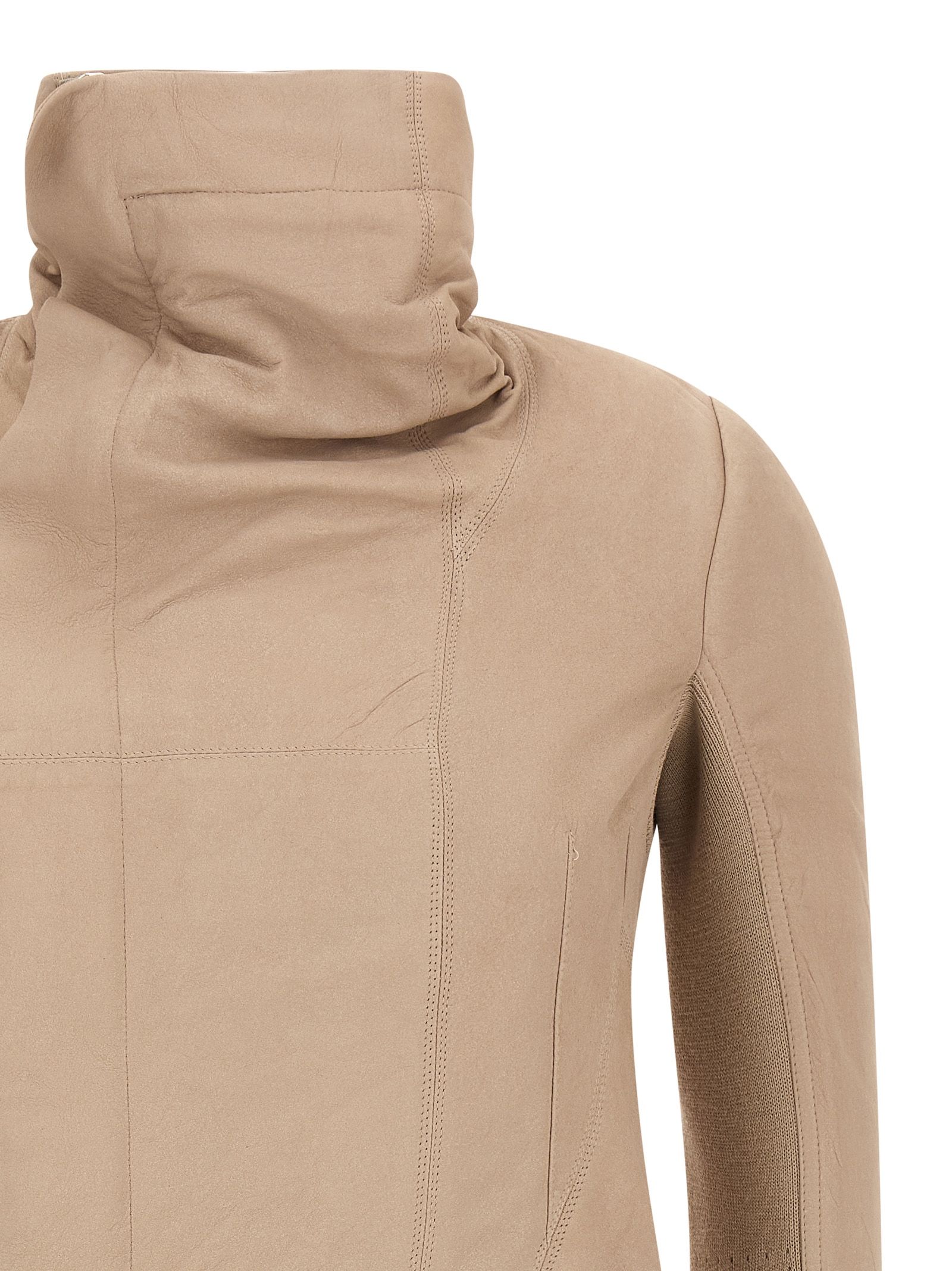 Lamb Leather Leather Women's Jacket - Rick Owens - Modalova
