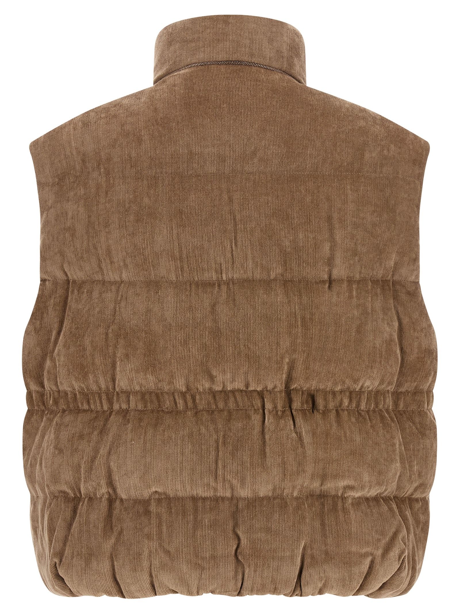 Viscose Sleeveless Women's Jacket - Brunello Cucinelli - Modalova