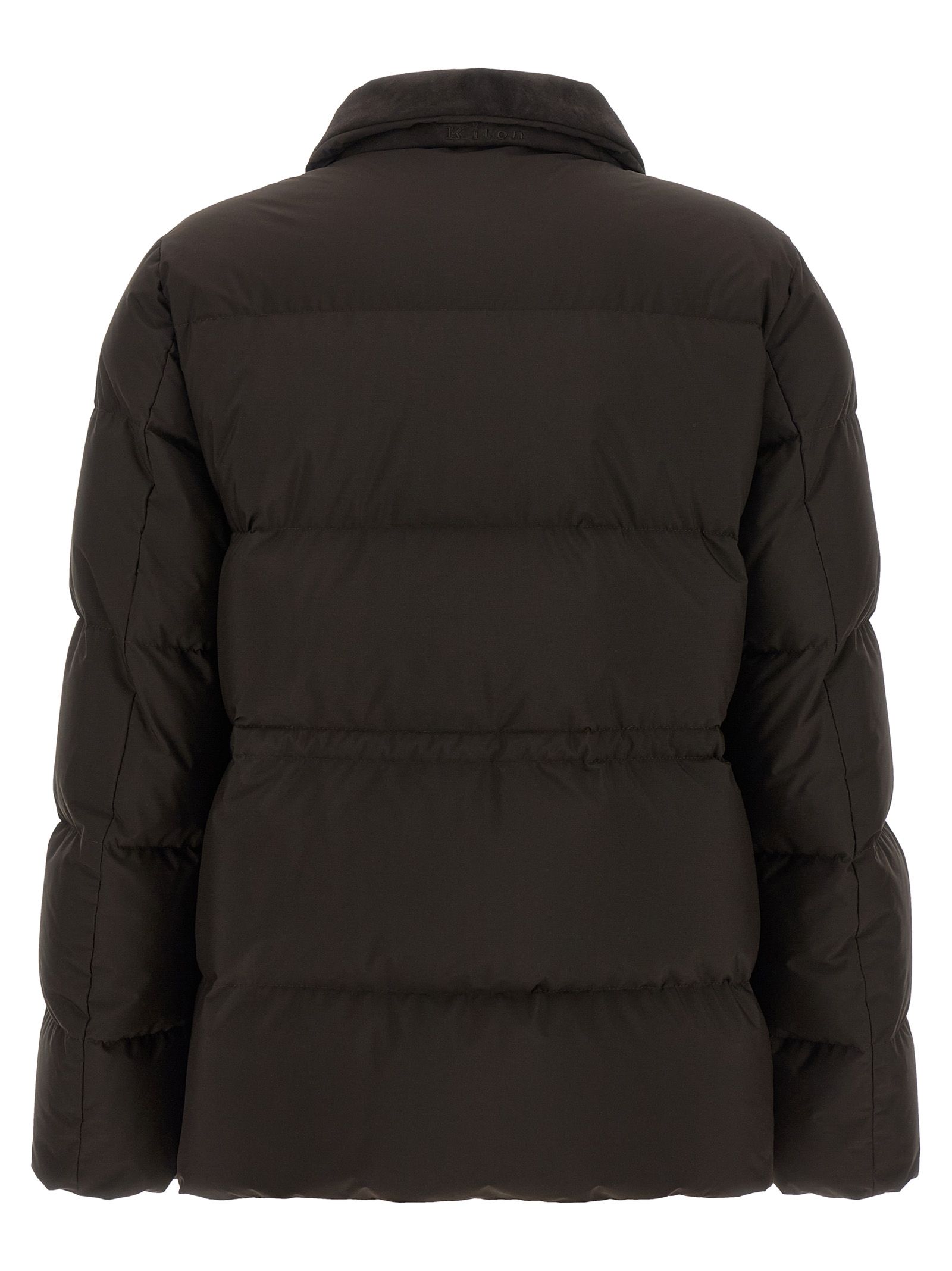 Polyamide Full-Length Women's Jacket - Kiton - Modalova