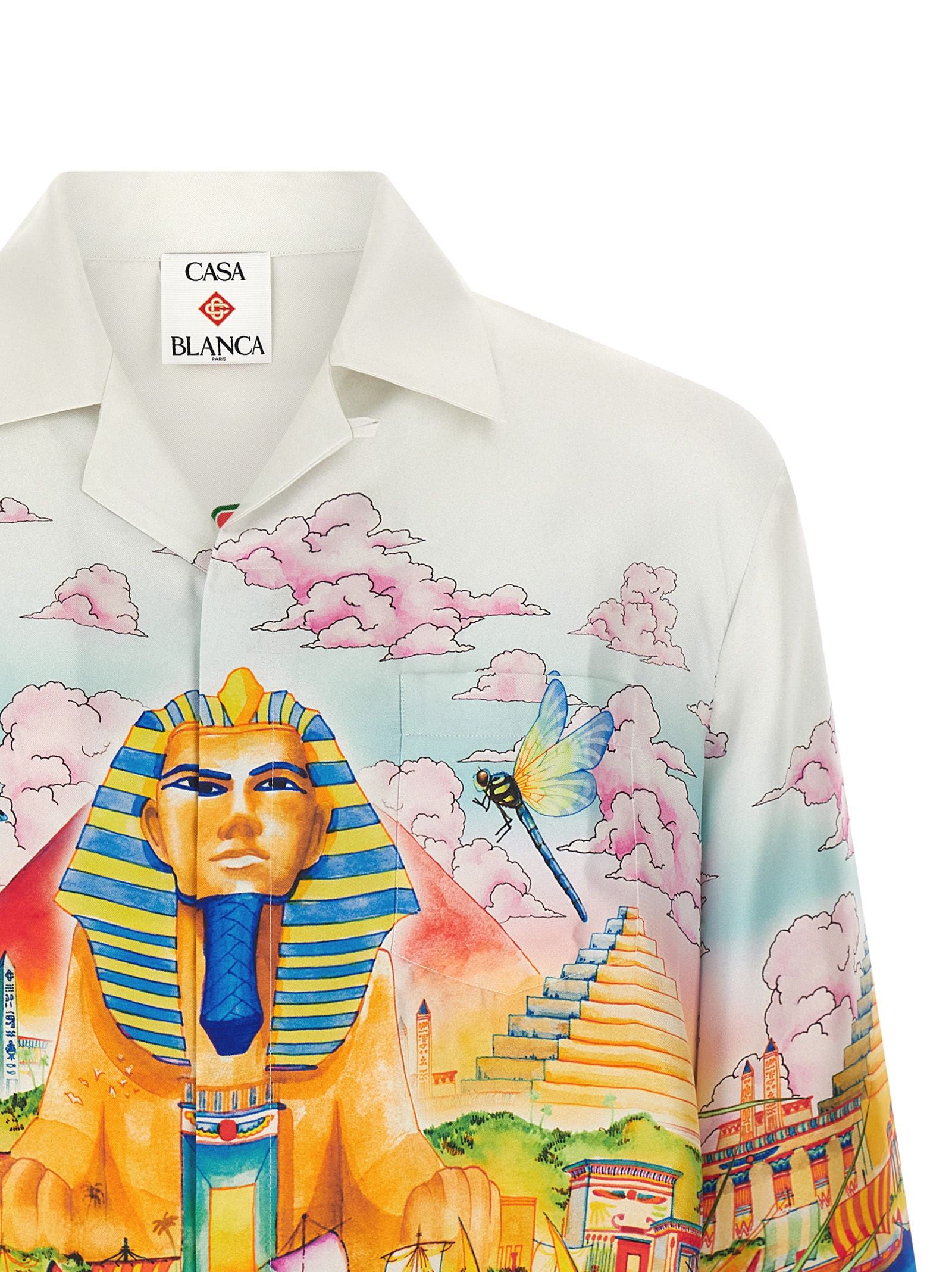 Silk Men's Blouse - Casablanca - Modalova