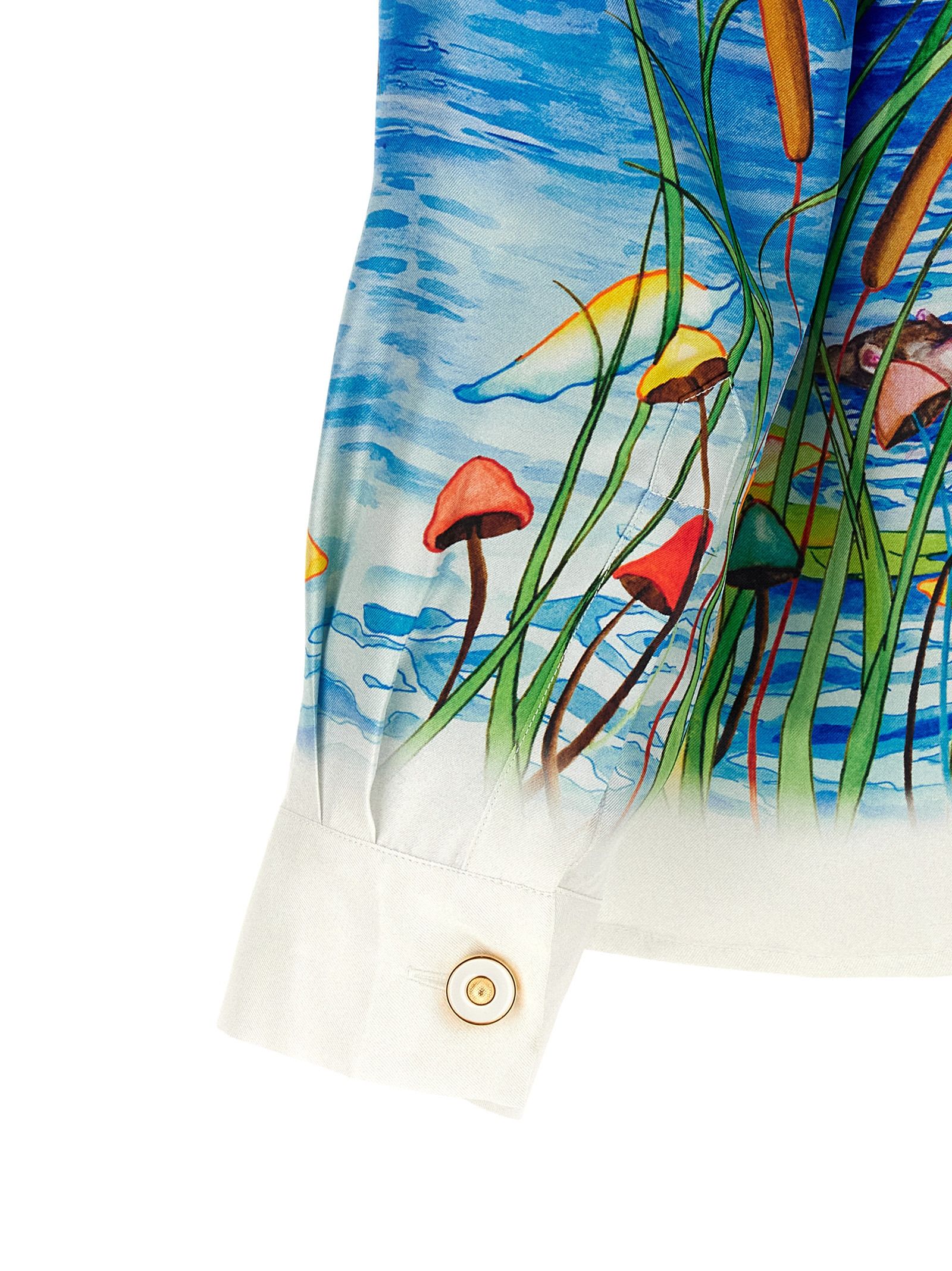 Silk Men's Blouse - Casablanca - Modalova