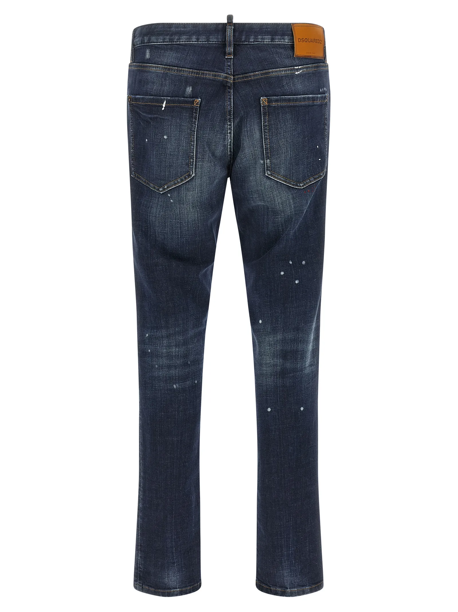 Cotton Straight-Leg Men's Jeans - Dsquared² - Modalova