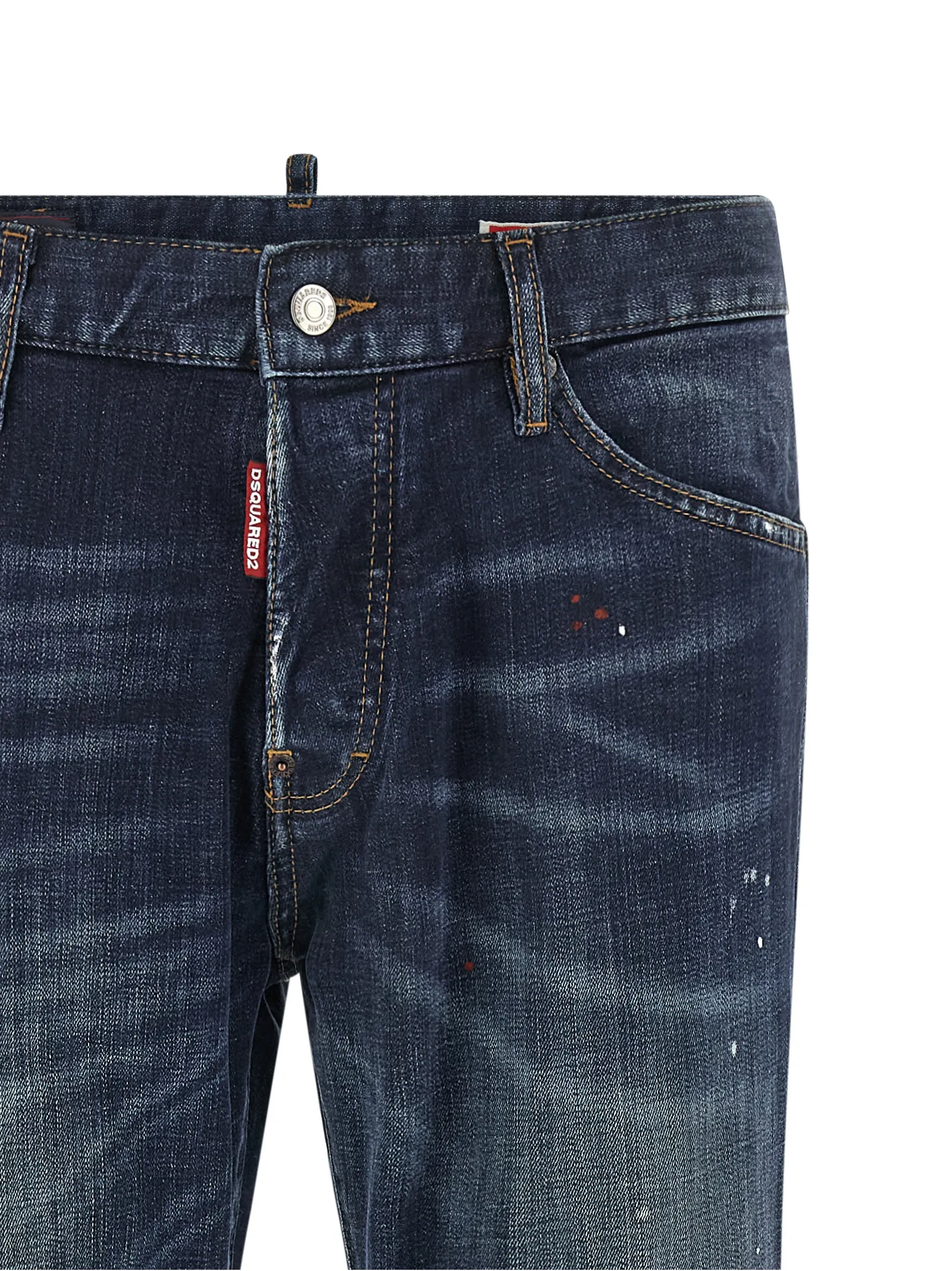 Cotton Straight-Leg Men's Jeans - Dsquared² - Modalova