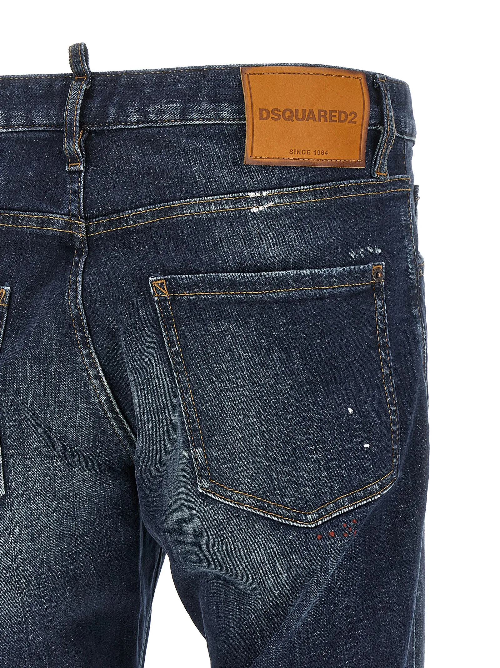 Cotton Straight-Leg Men's Jeans - Dsquared² - Modalova