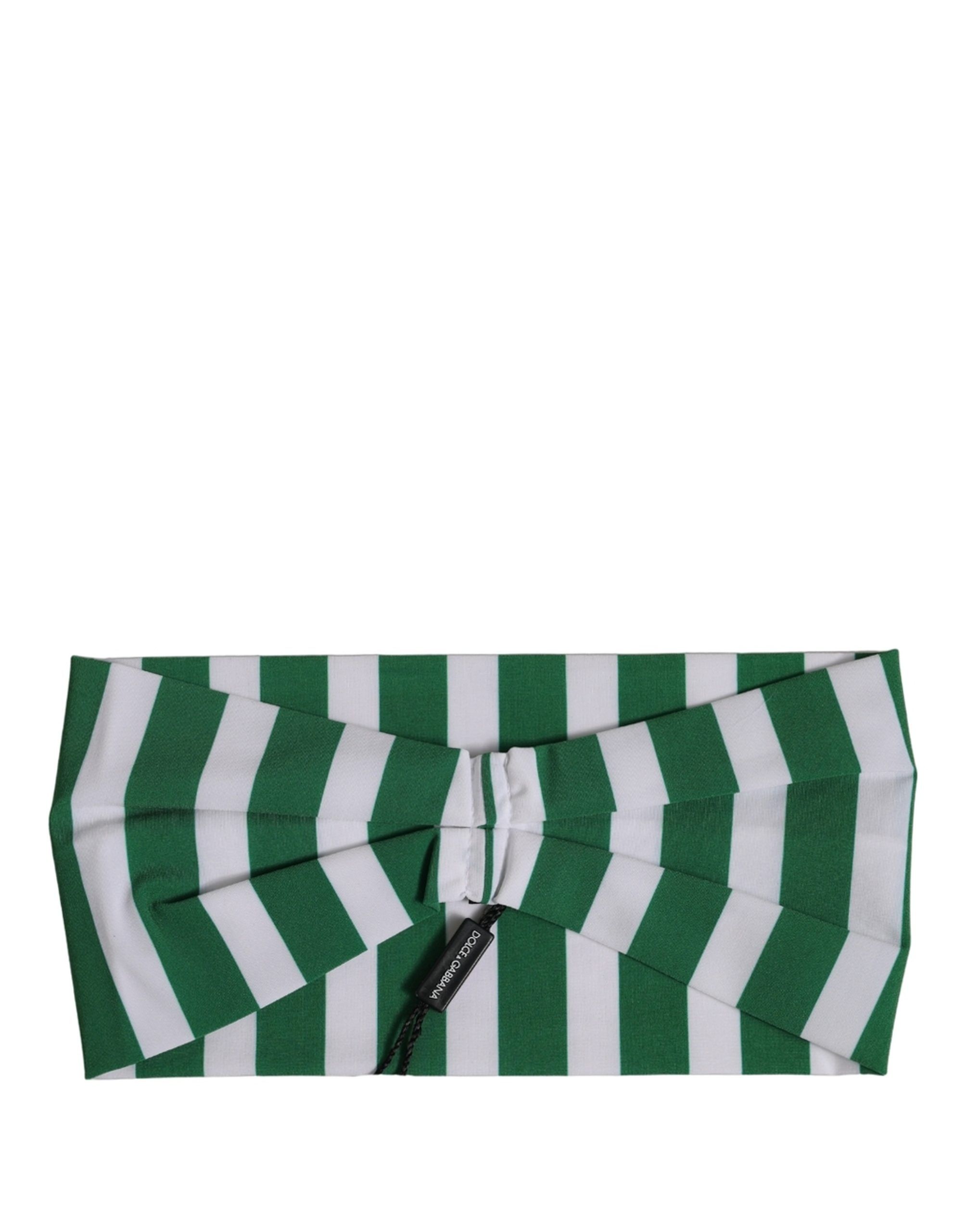 White Stripes Nylon Head Wrap One Size Women's Headband - Dolce & Gabbana - Modalova
