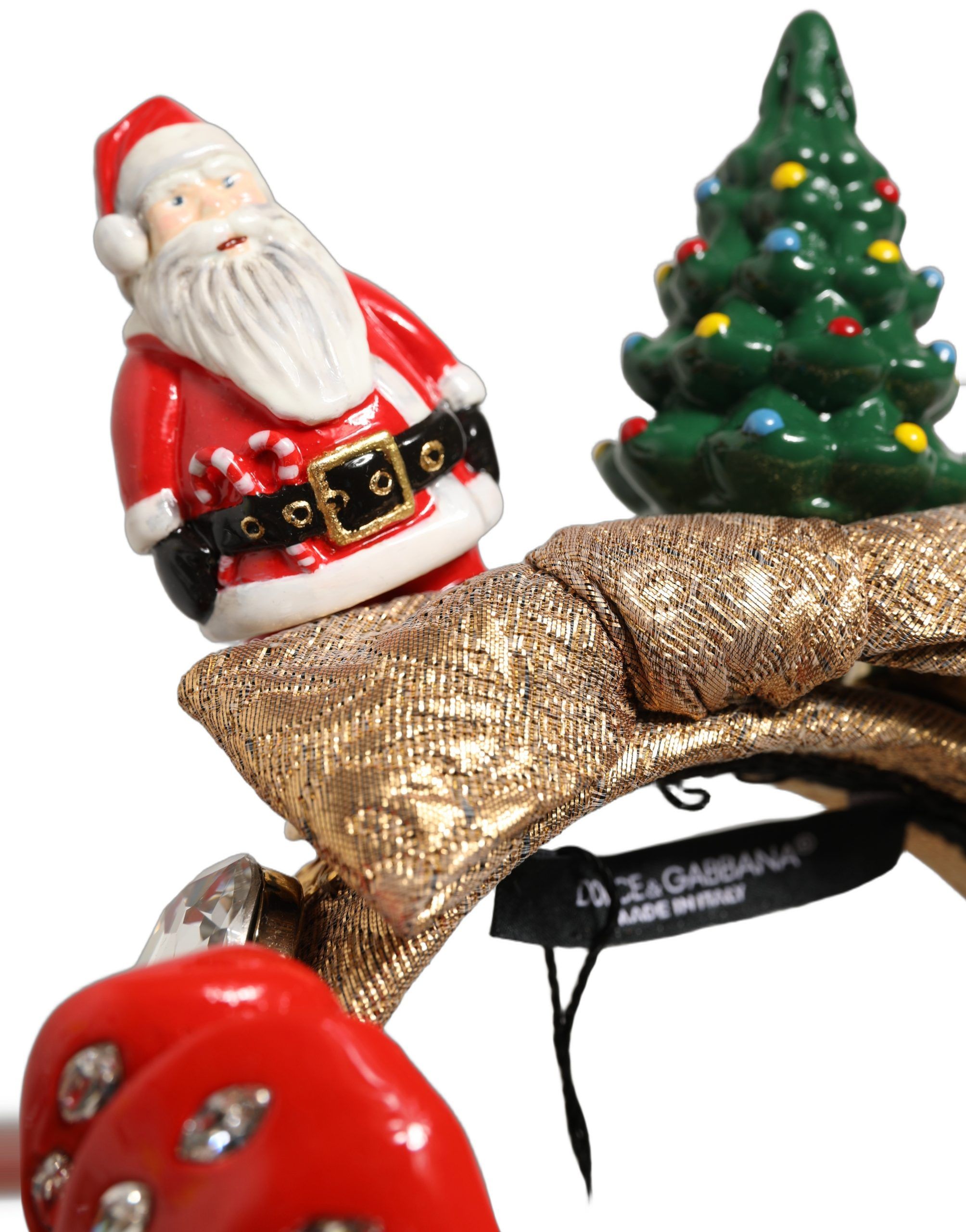 Multicolor Glittery Christmas Themed Headwear Women's Headband - Dolce & Gabbana - Modalova