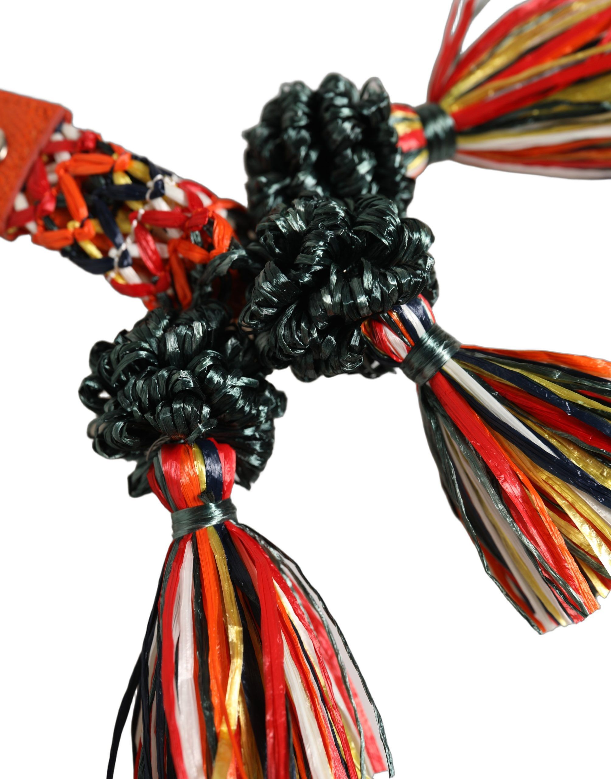 Raffia Leather Clasp Finder Chain Keyring Women's - Dolce & Gabbana - Modalova