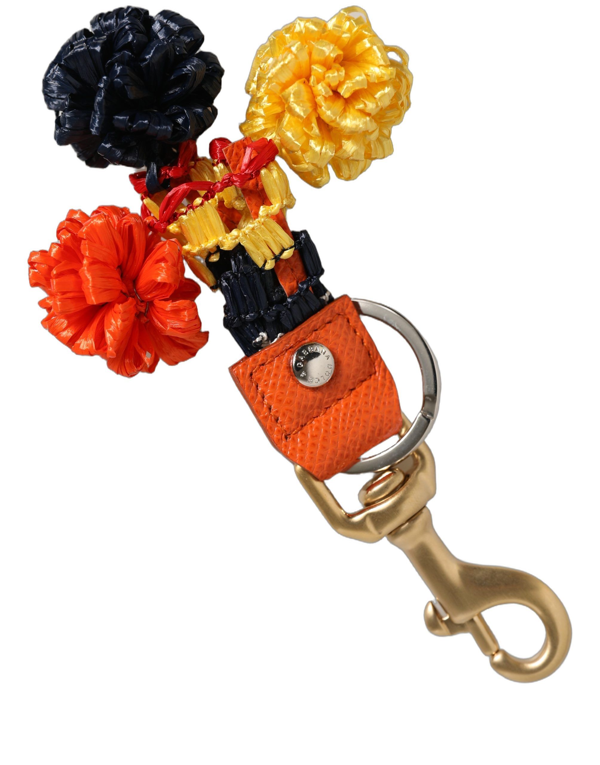 Raffia Leather Clasp Finder Chain Keyring Women's - Dolce & Gabbana - Modalova