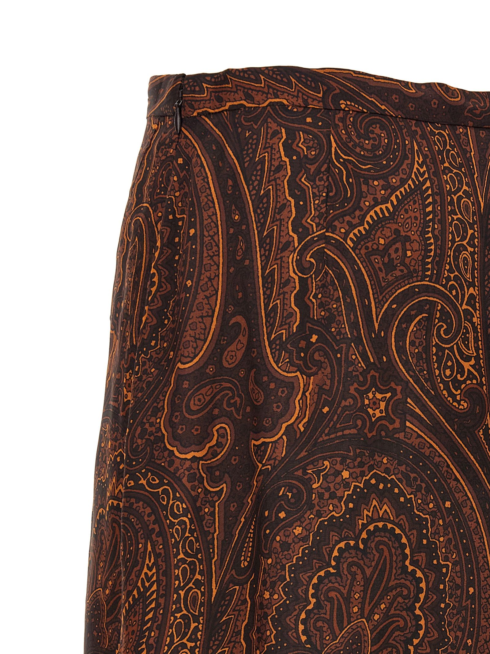 Etro Brown Silk Mini Women's Skirt - Etro - Modalova