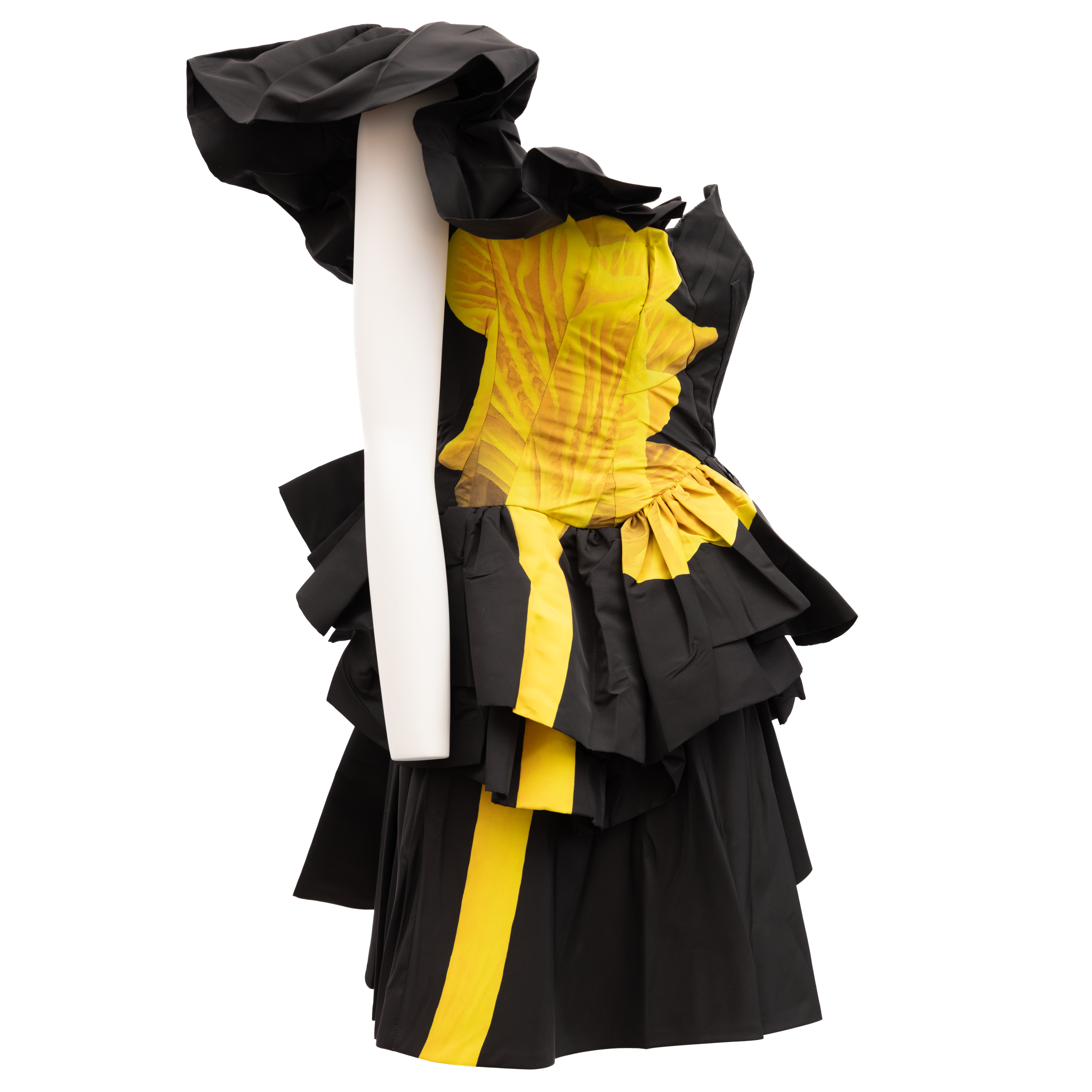 Dress with yellow Women's details - Alexander McQueen - Modalova