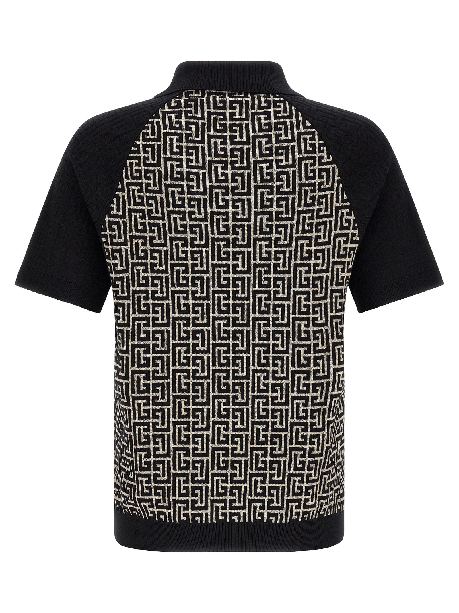 Cotton Polo Men's Shirt - Balmain - Modalova