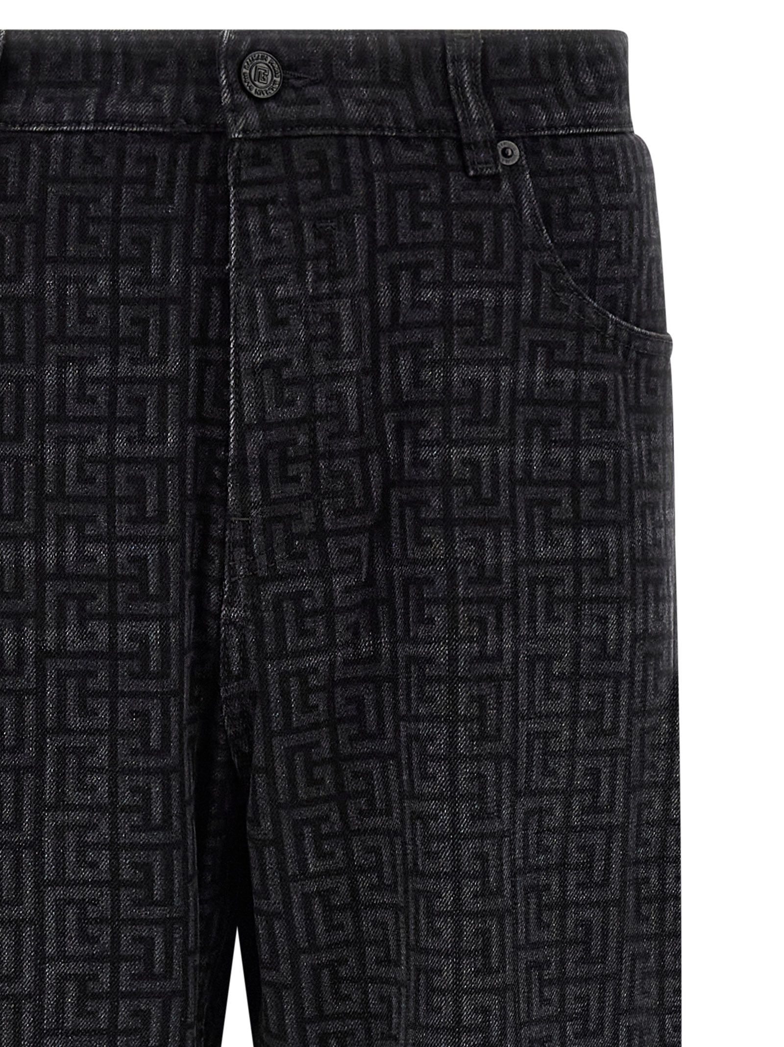 Cotton Straight-Leg Men's Jeans - Balmain - Modalova