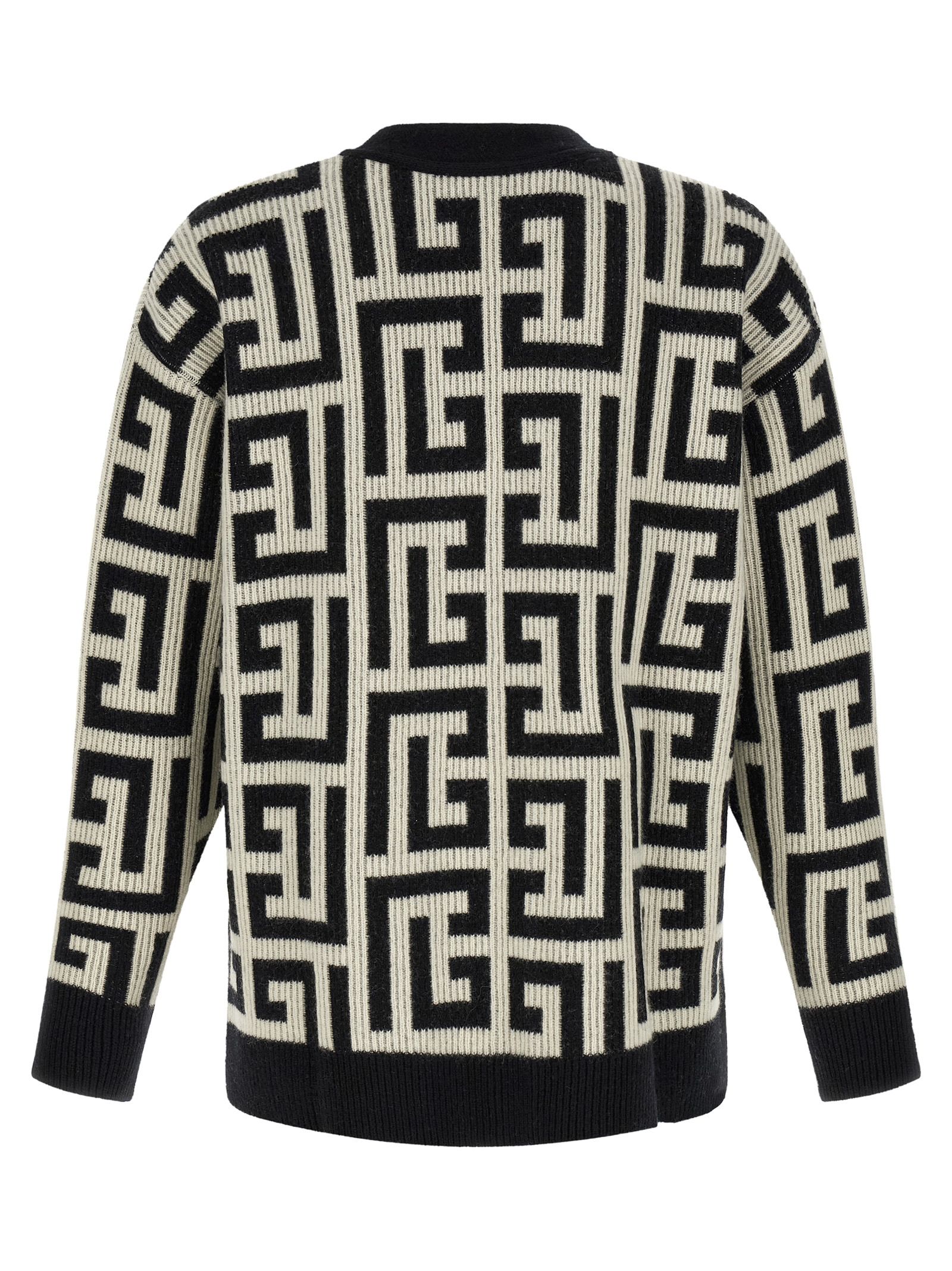 Merino Wool Men's Cardigan - Balmain - Modalova