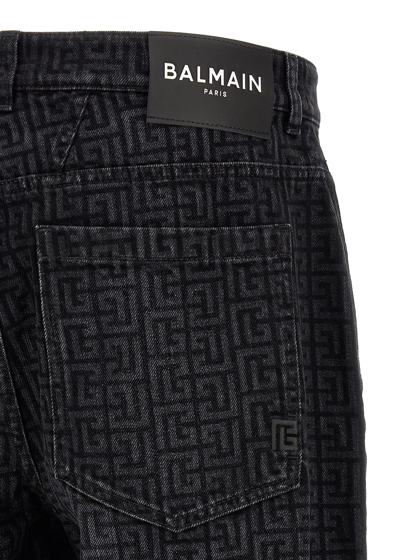 Cotton Straight-Leg Men's Jeans - Balmain - Modalova