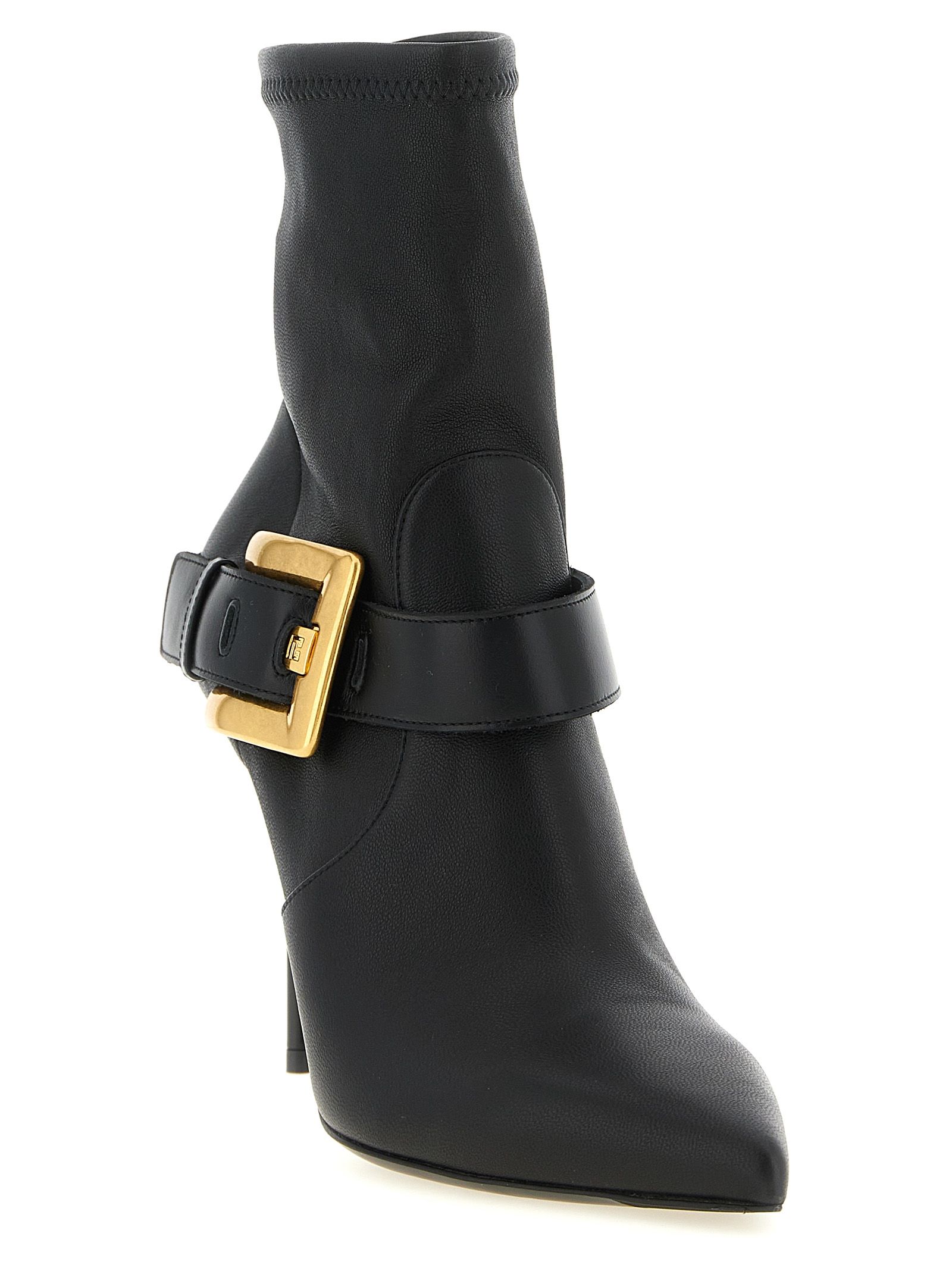 Lamb Leather Ankle Women's Boots - Balmain - Modalova